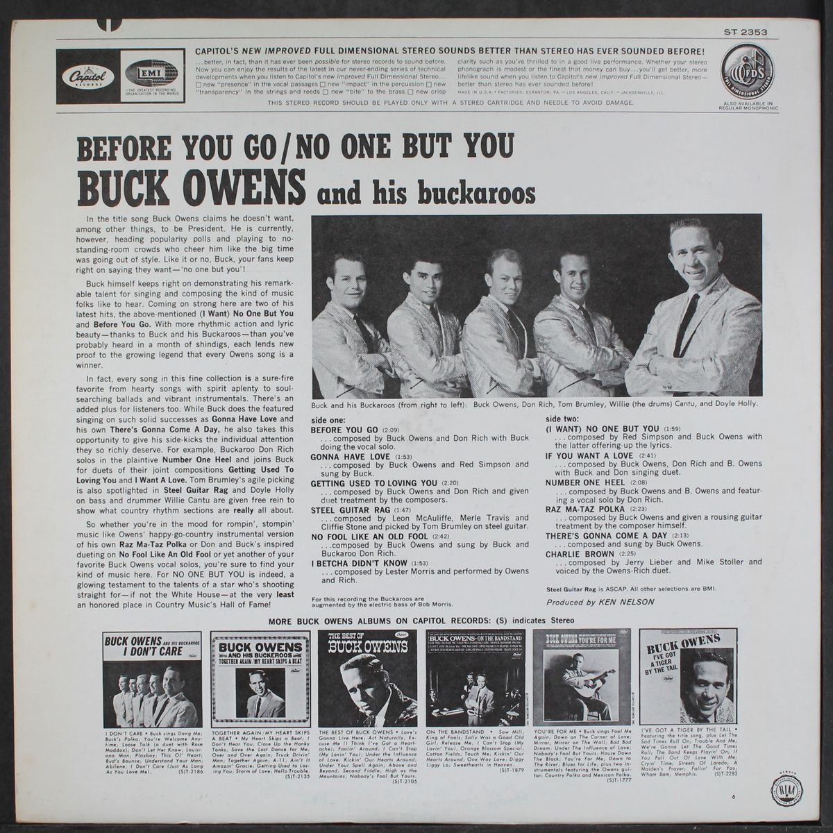 before you go by BUCK OWENS