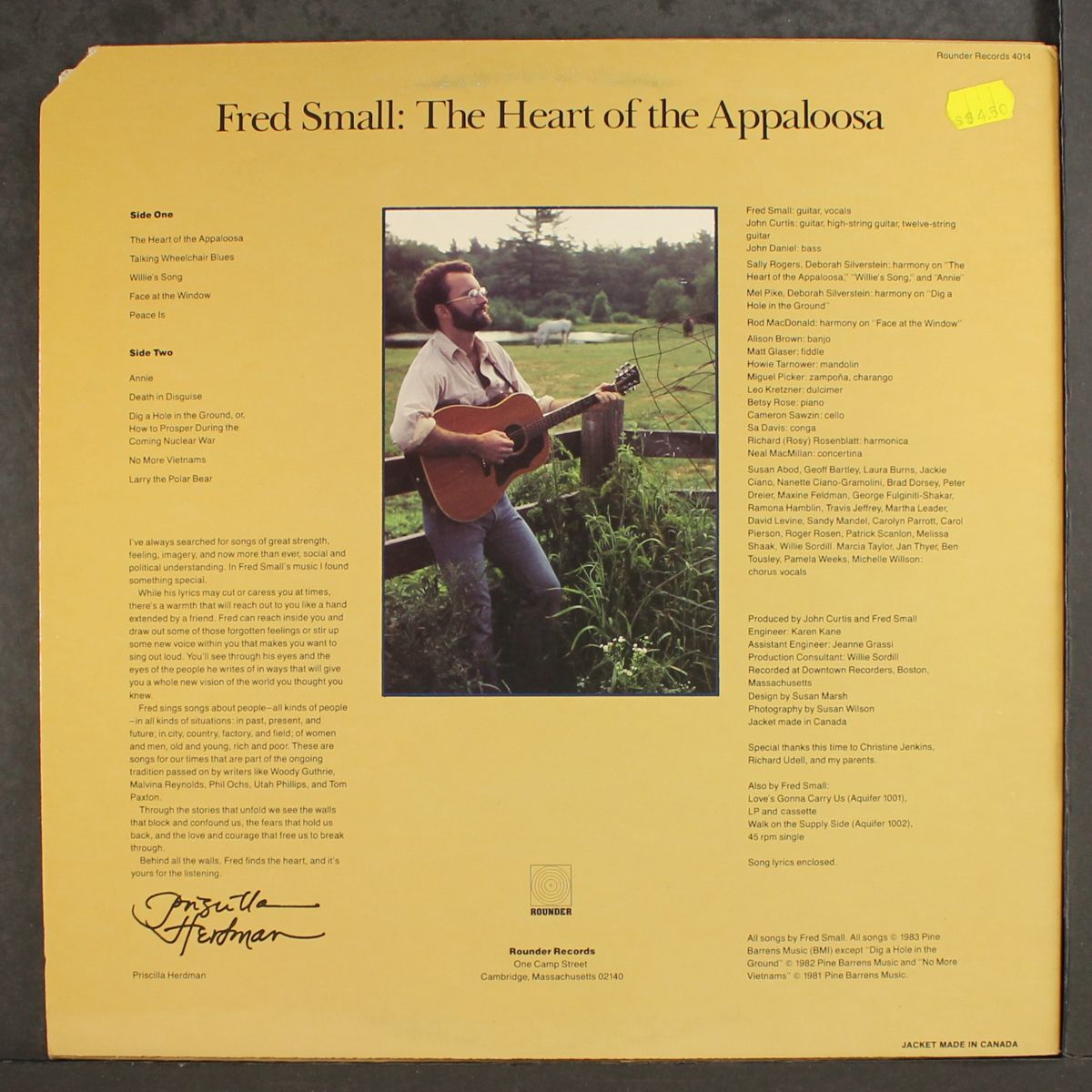 the heart of the appaloosa by FRED SMALL