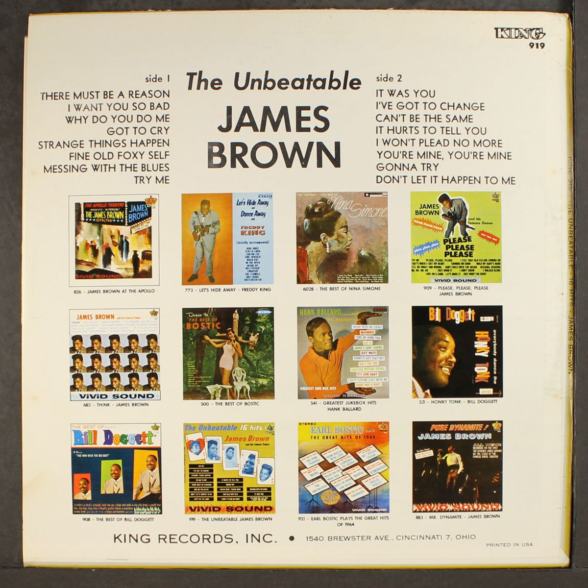 the unbeatable 16 hits by JAMES BROWN