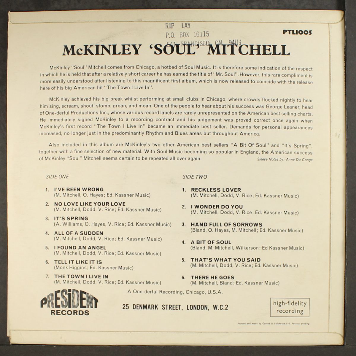 same by MCKINLEY 'SOUL' MITCHELL