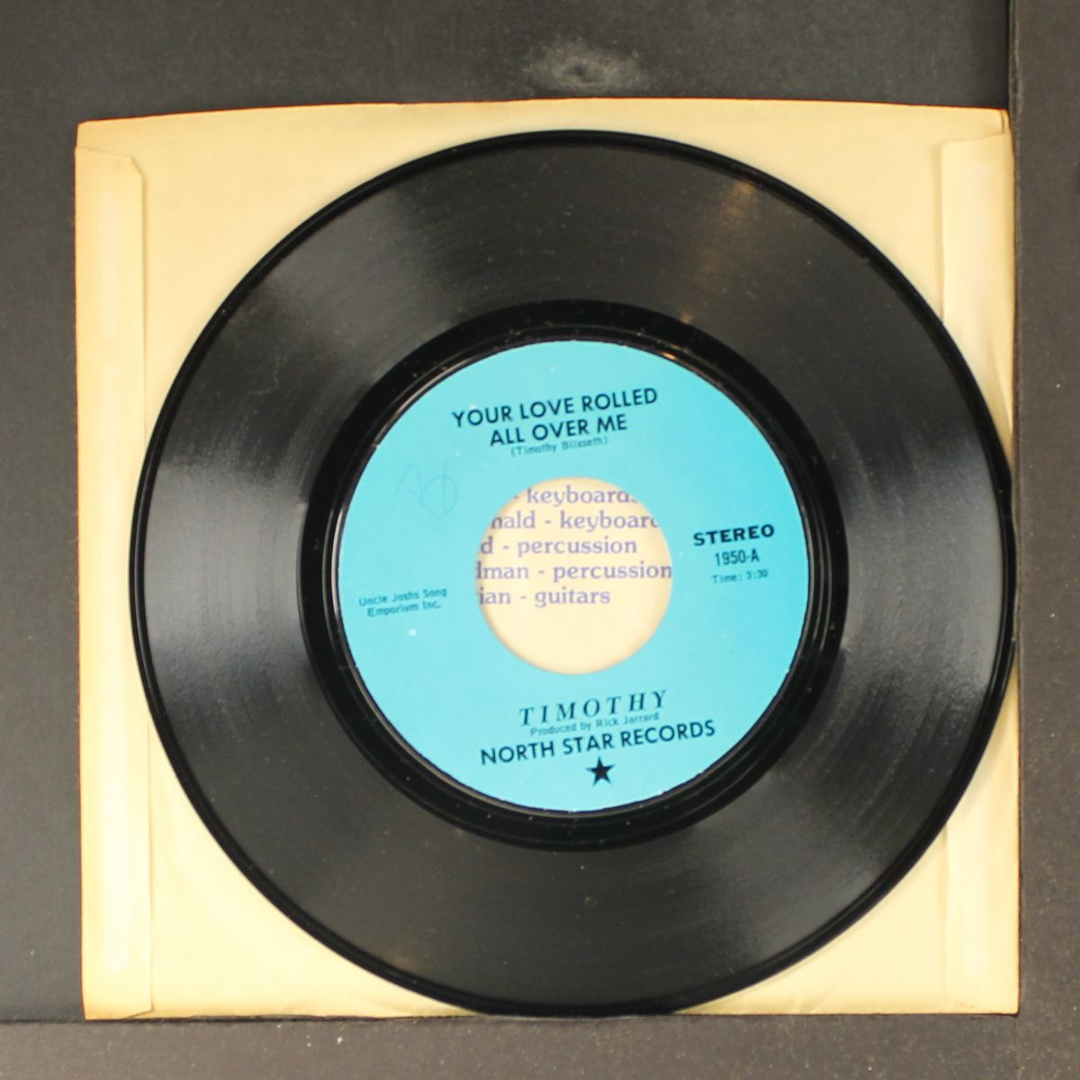 your love rolled all over me / i hope you find your rainbow by TIMOTHY
