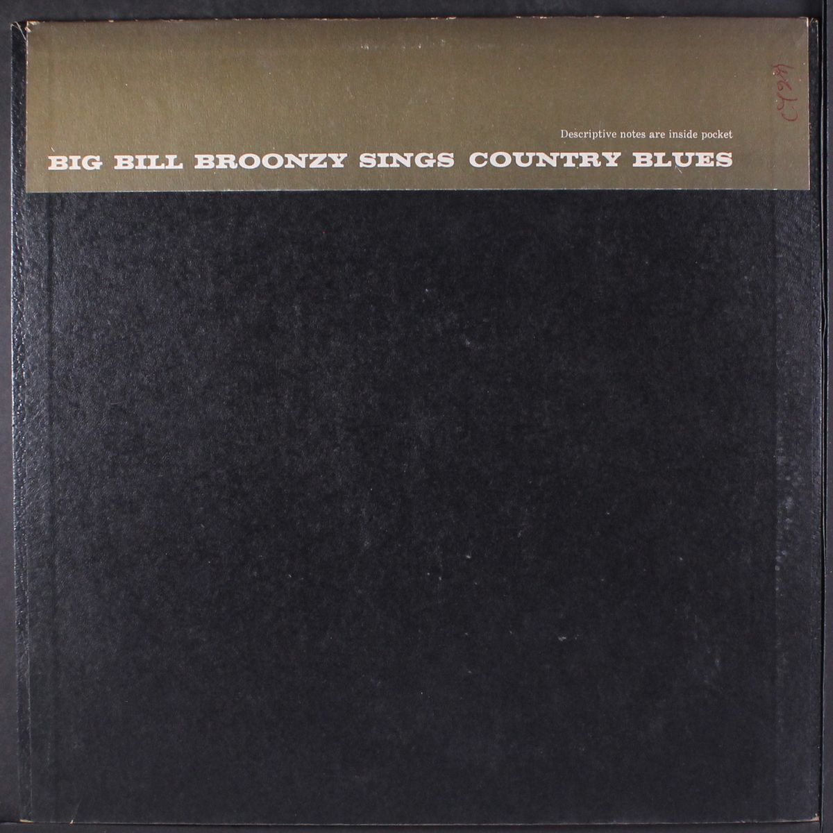 sings country blues by BIG BILL BROONZY