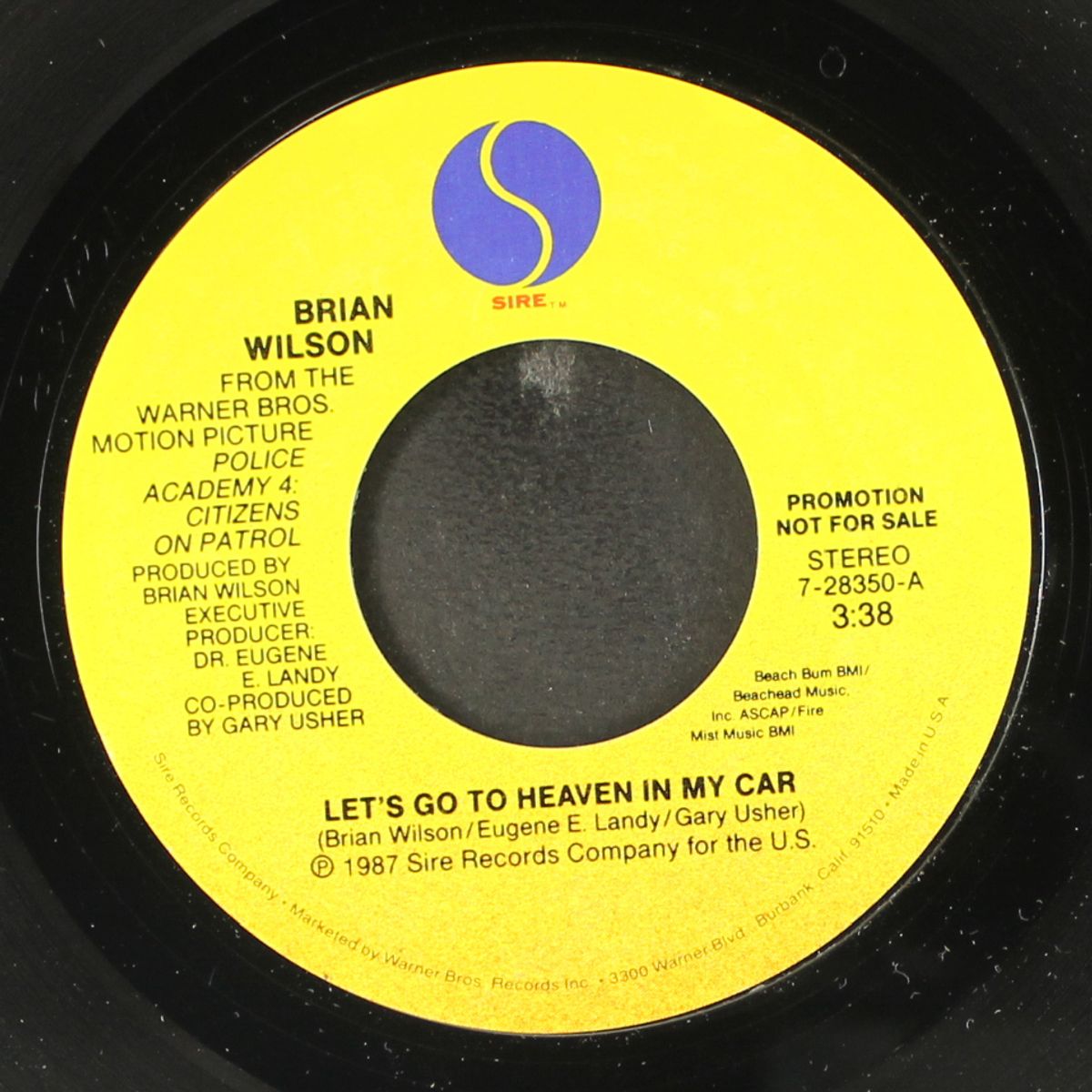 let's go to heaven in my car / same by BRIAN WILSON