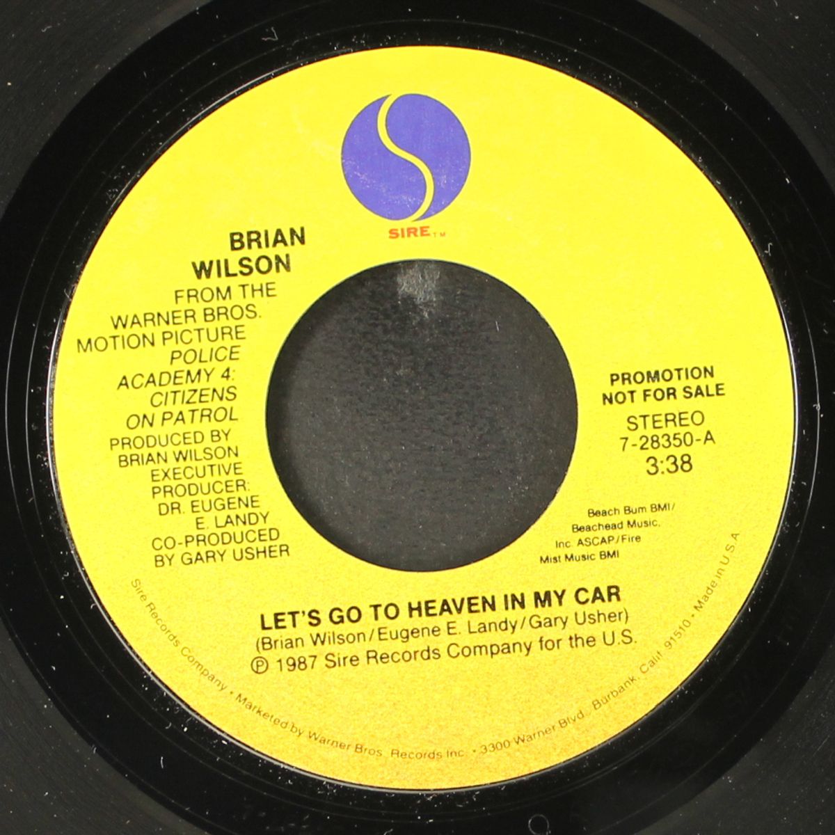 let's go to heaven in my car / same by BRIAN WILSON