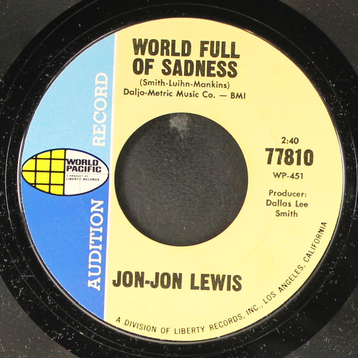 i'm a nut / world full of sadness by JON-JON LEWIS