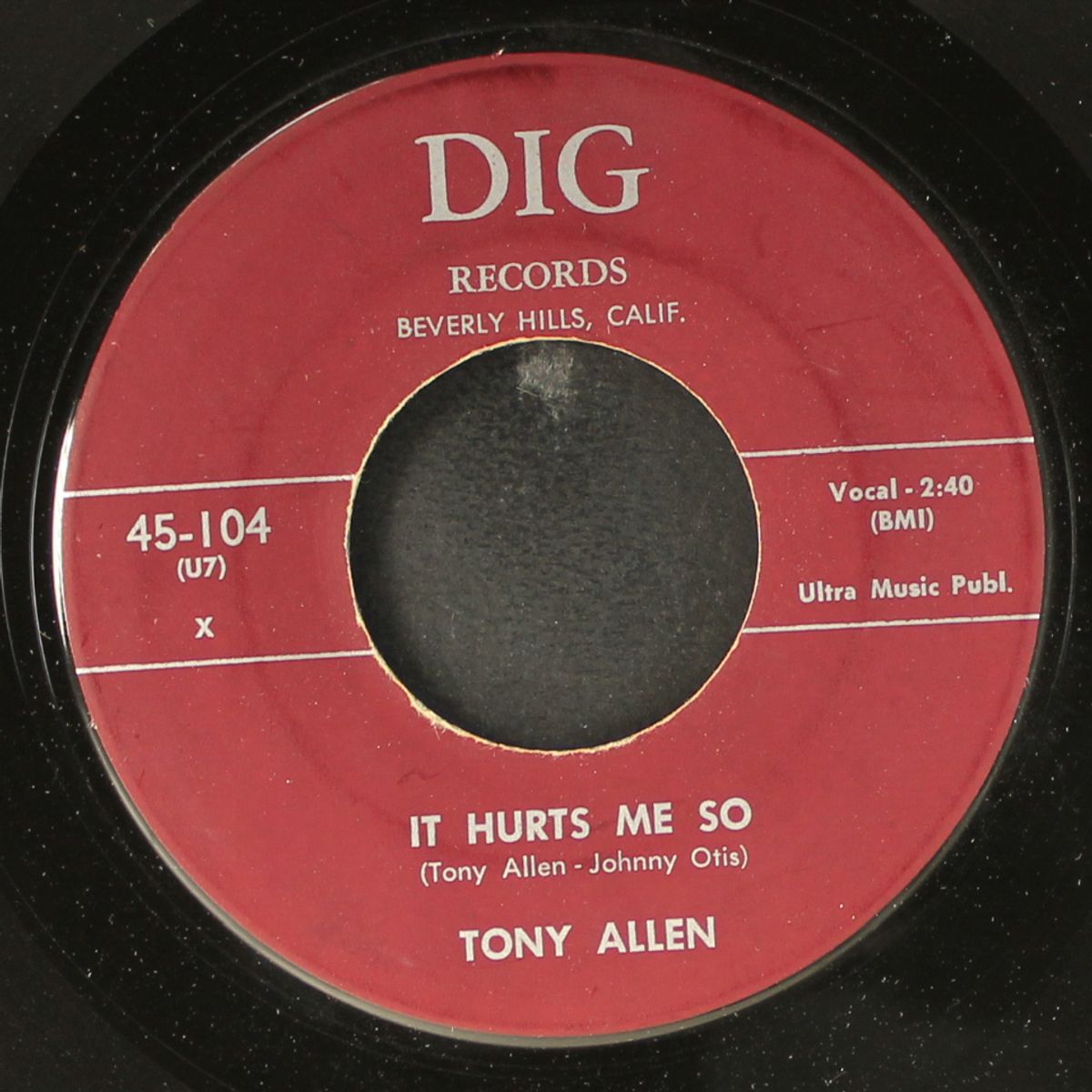 it hurts me so / check yourself by TONY ALLEN