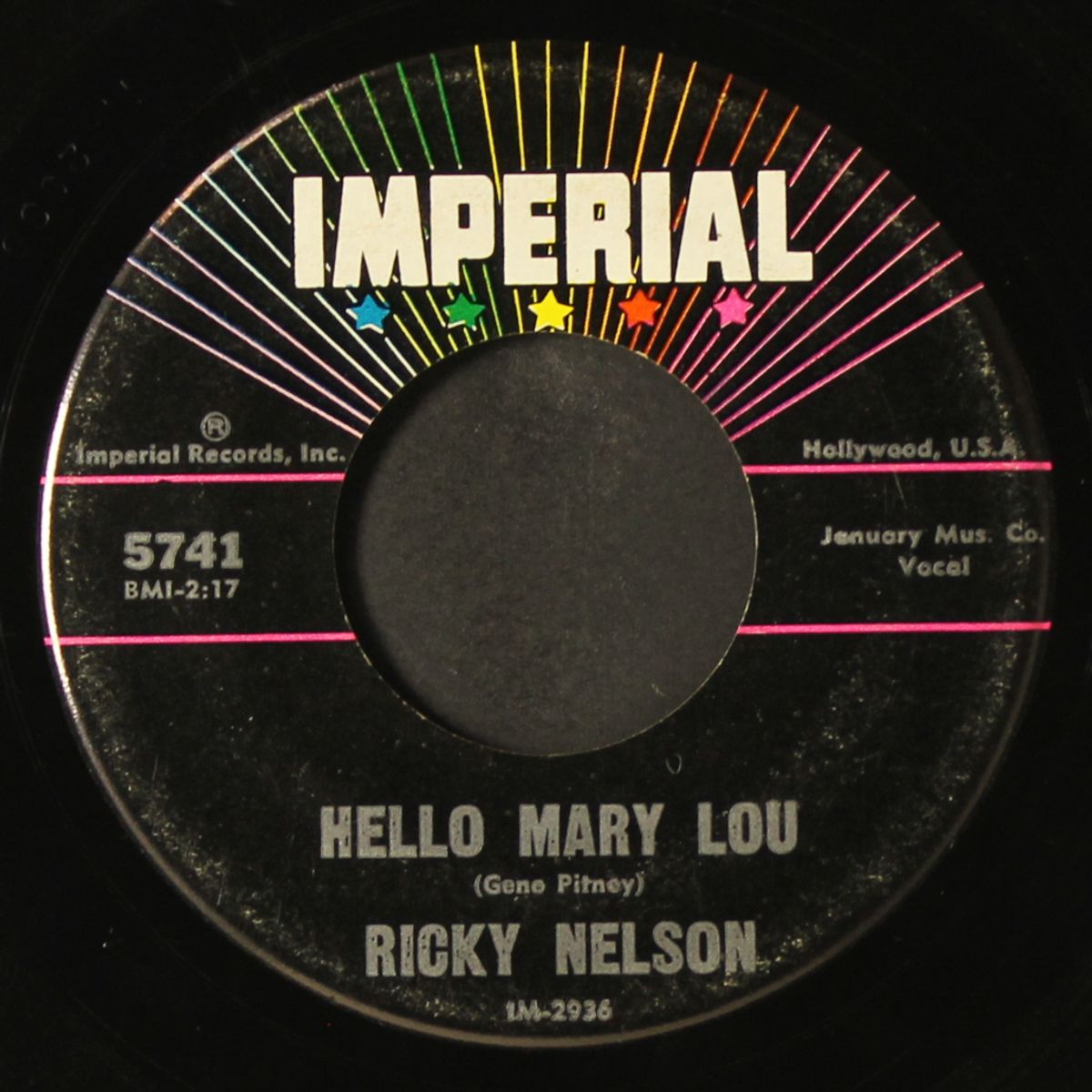 travelin' man / hello mary lou by RICKY NELSON