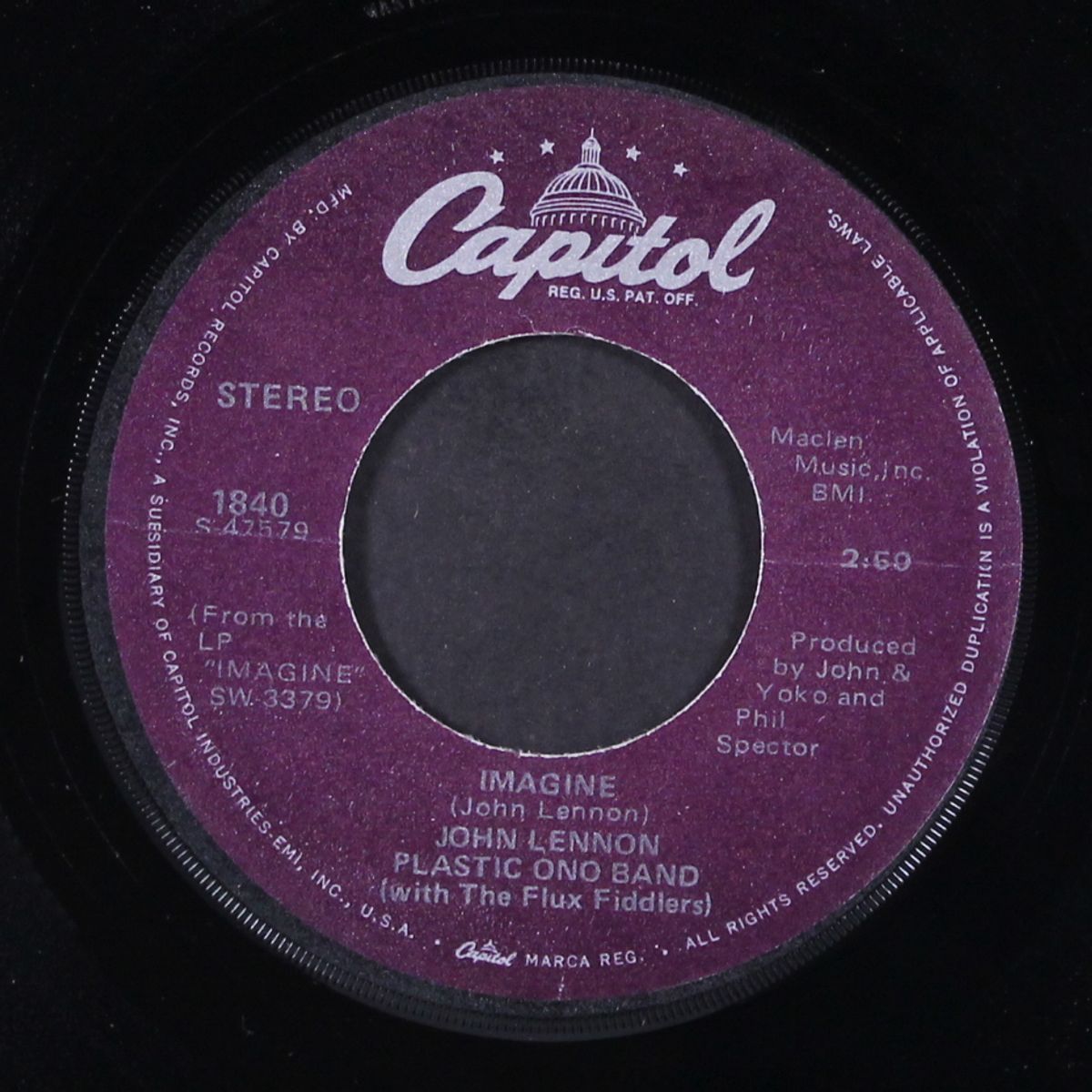 imagine / it's so hard by JOHN LENNON