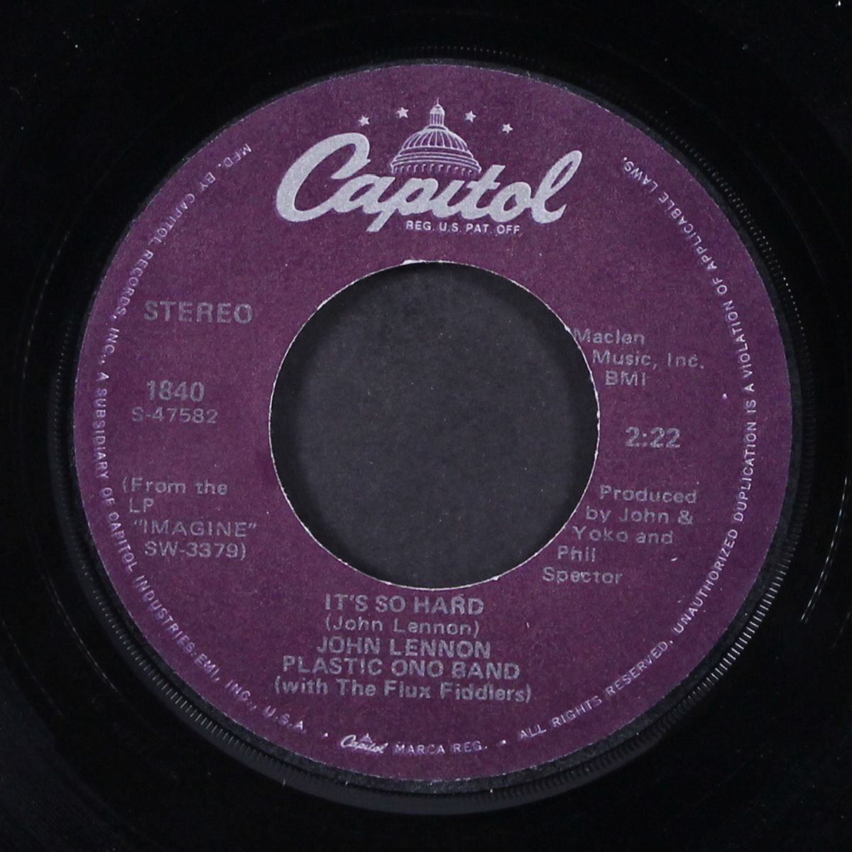 imagine / it's so hard by JOHN LENNON