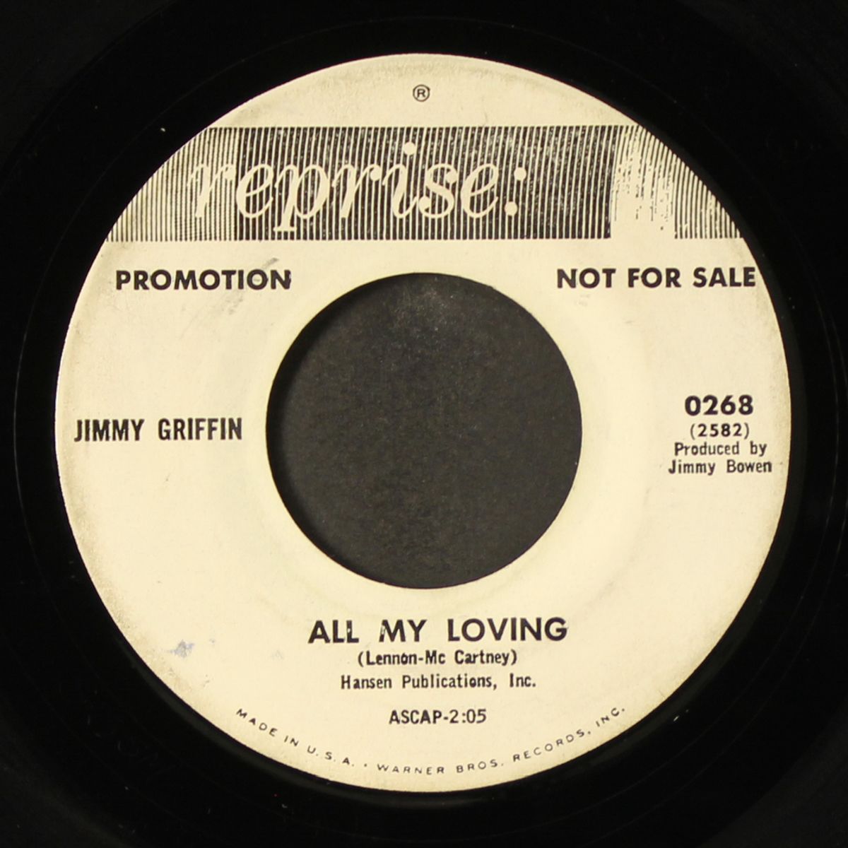 all my loving / my baby made me cry by JIMMY GRIFFIN