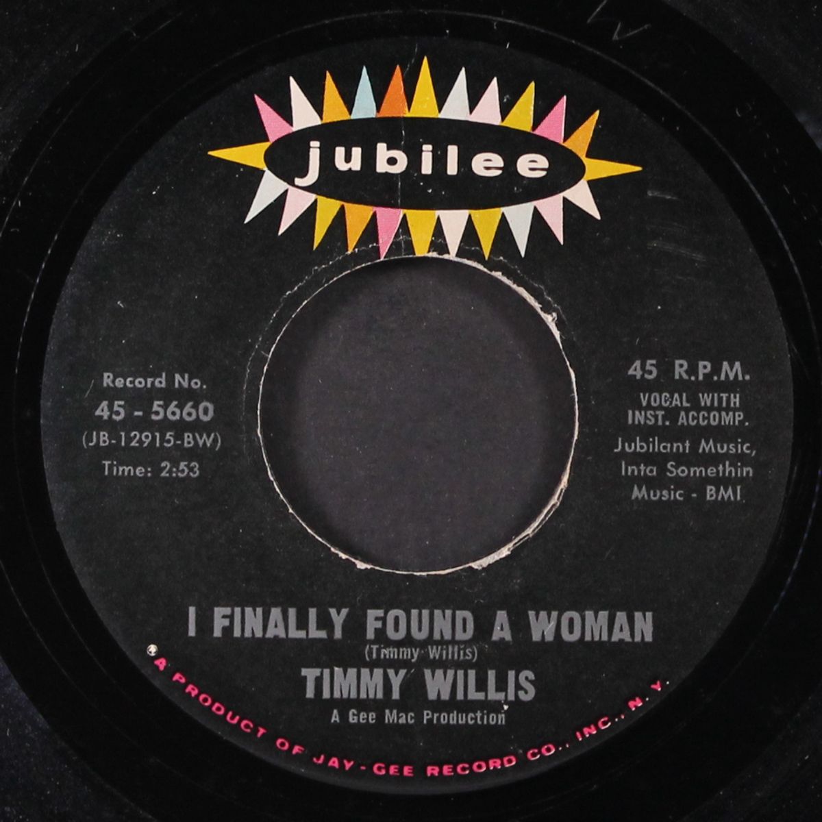 i finally found a woman / neveruary by TIMMY WILLIS