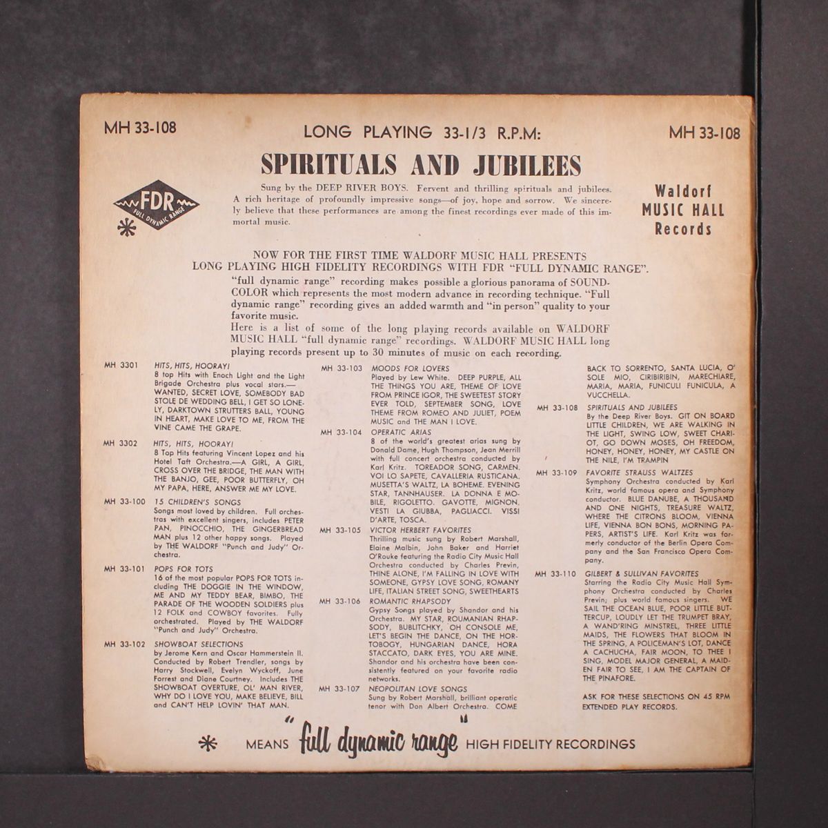 spirituals and jubilees by DEEP RIVER BOYS
