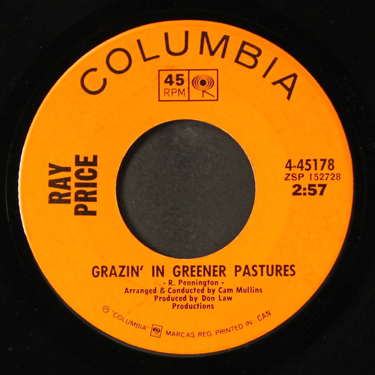for the good times / grazin' in greener pastures by RAY PRICE