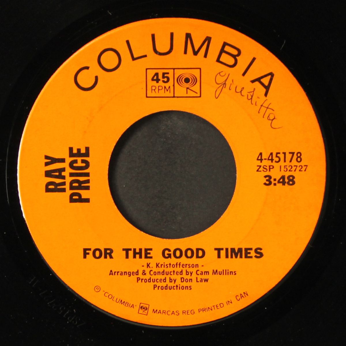 for the good times / grazin' in greener pastures by RAY PRICE