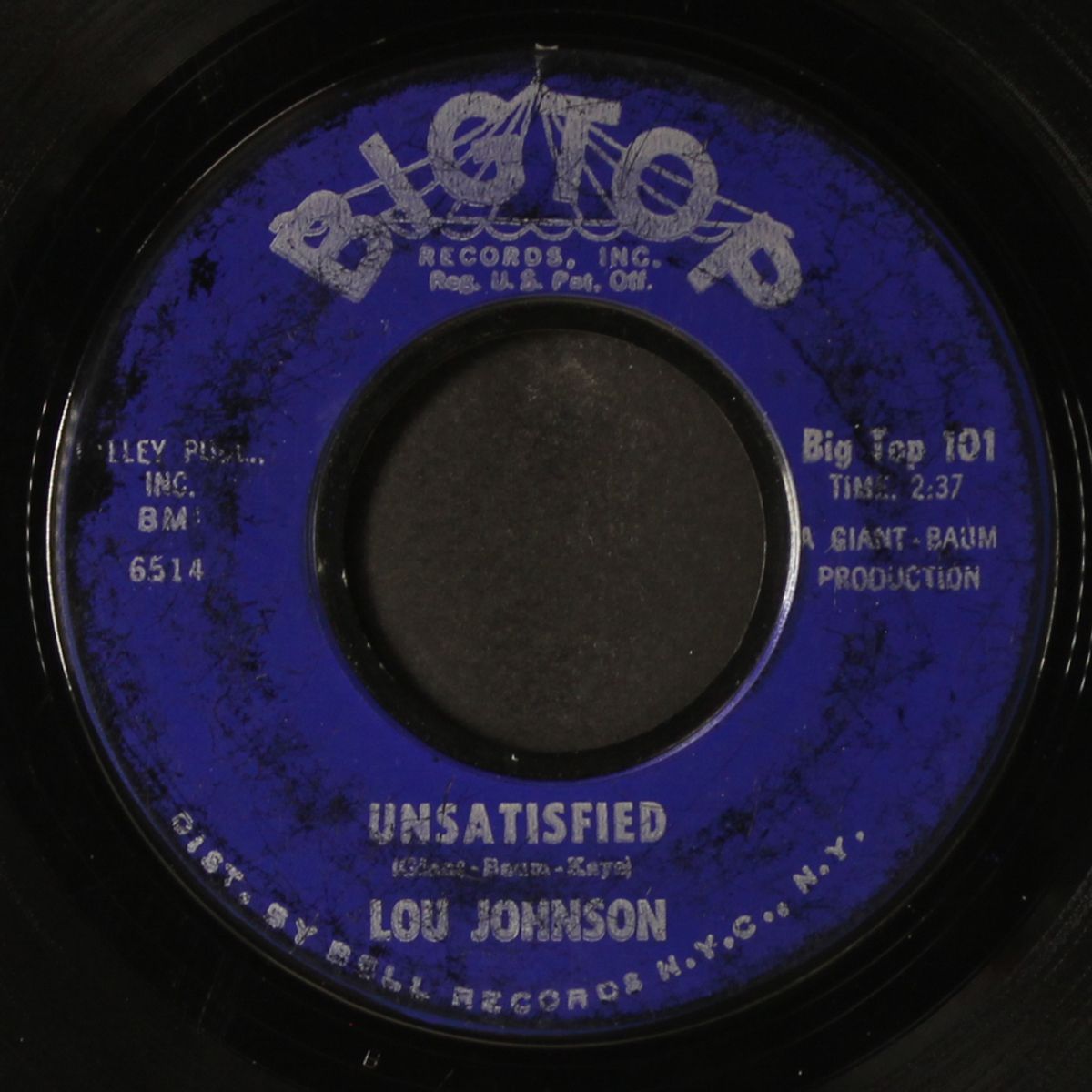 unsatisfied / a time to love - a time to cry by LOU JOHNSON