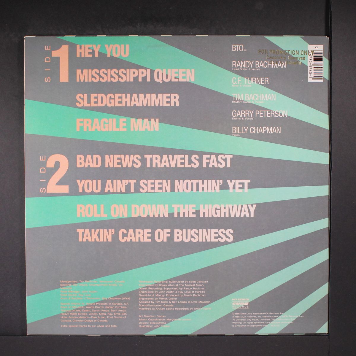 live! live! live! by BACHMAN-TURNER OVERDRIVE