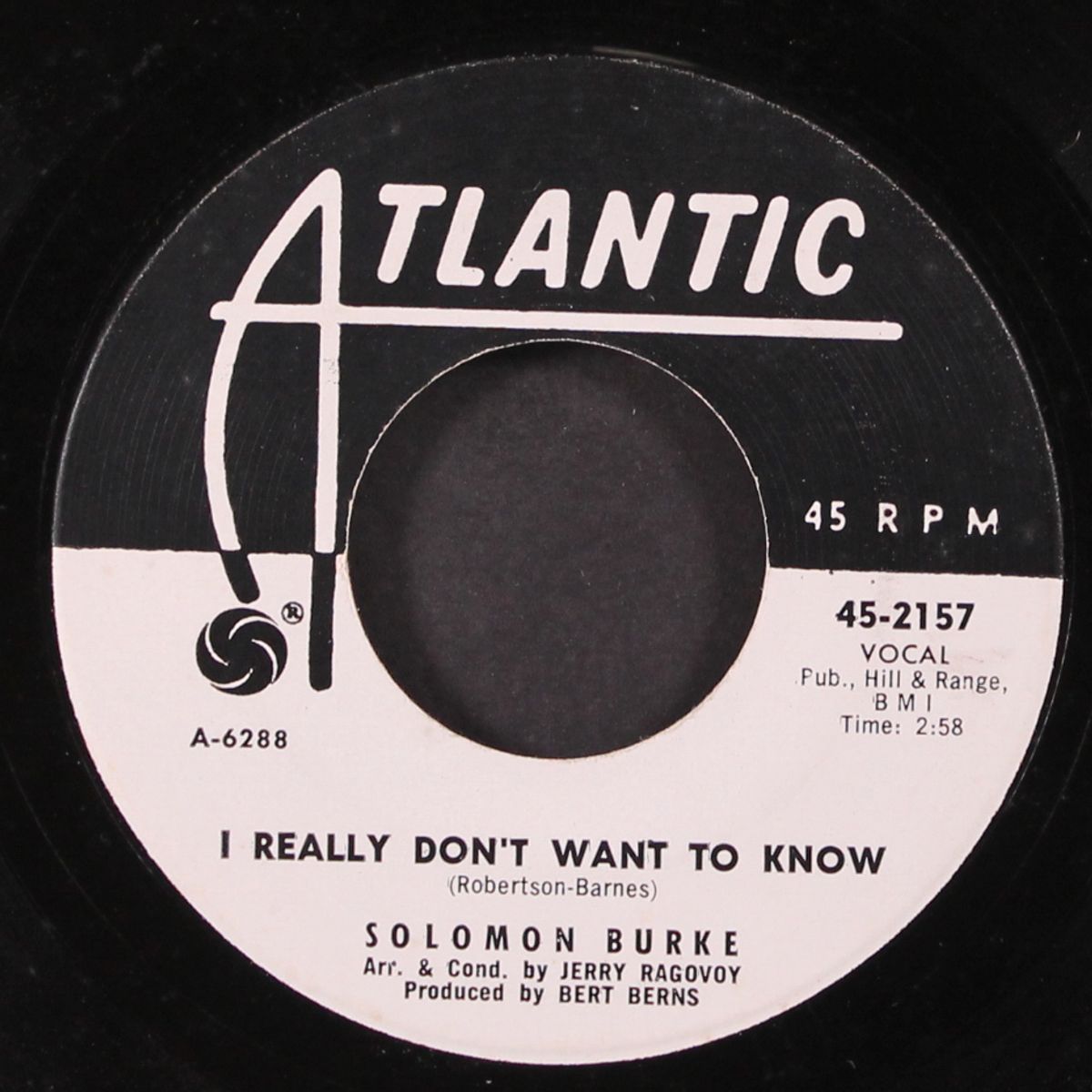 i really don't want to know / tonight my heart she is crying by SOLOMON BURKE