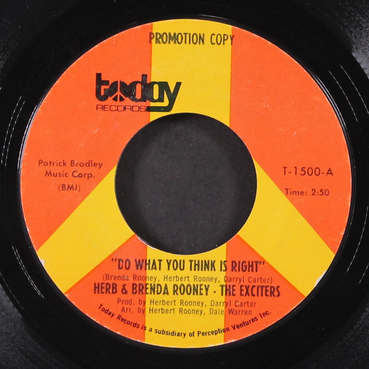 do what you think is right / don't it make you just feel good by HERB & BRENDA ROONEY, THE EXCITERS