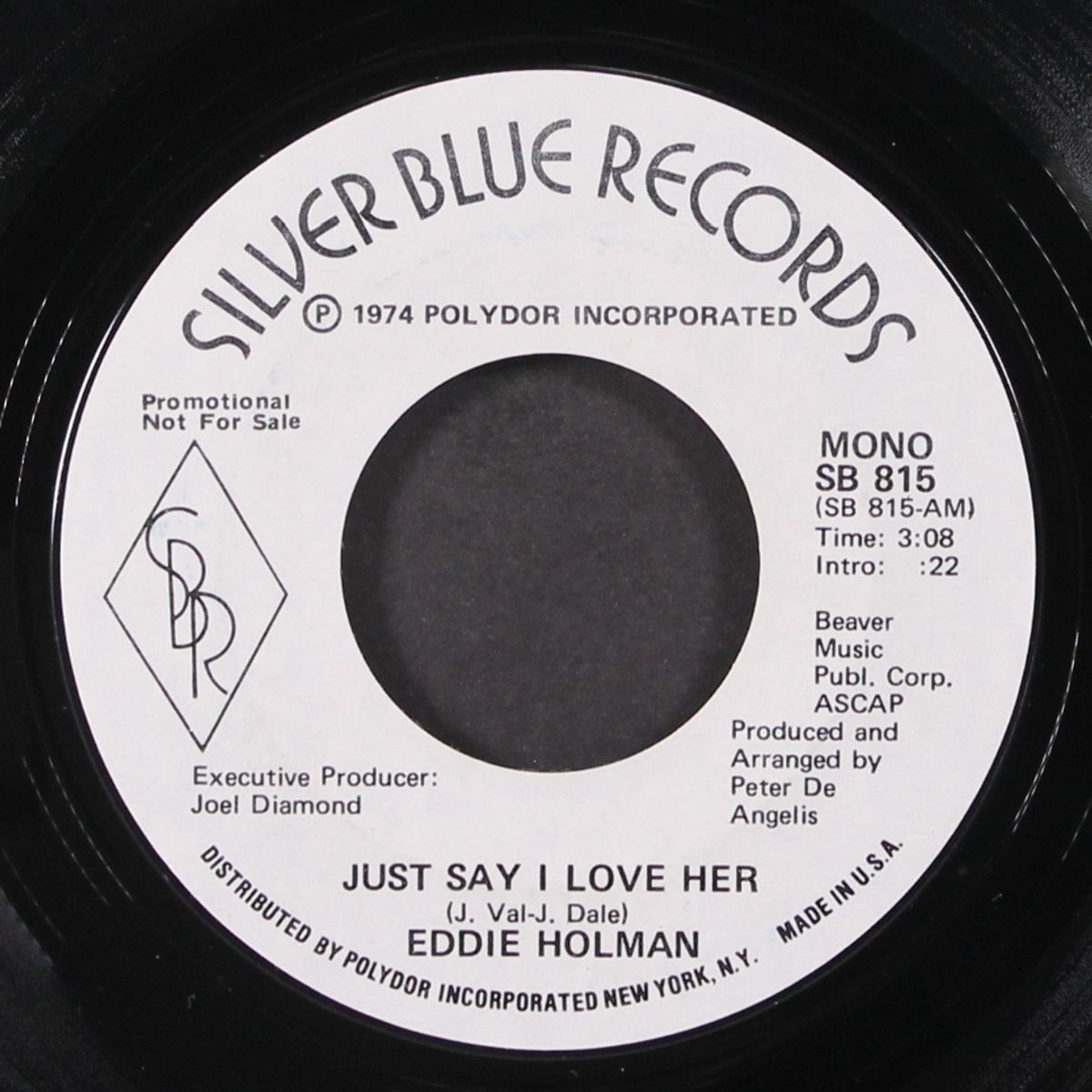 just say i love her / mono by EDDIE HOLMAN