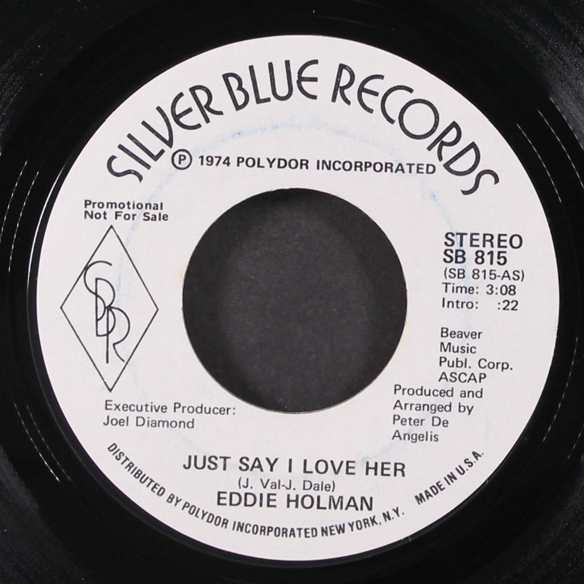 just say i love her / mono by EDDIE HOLMAN