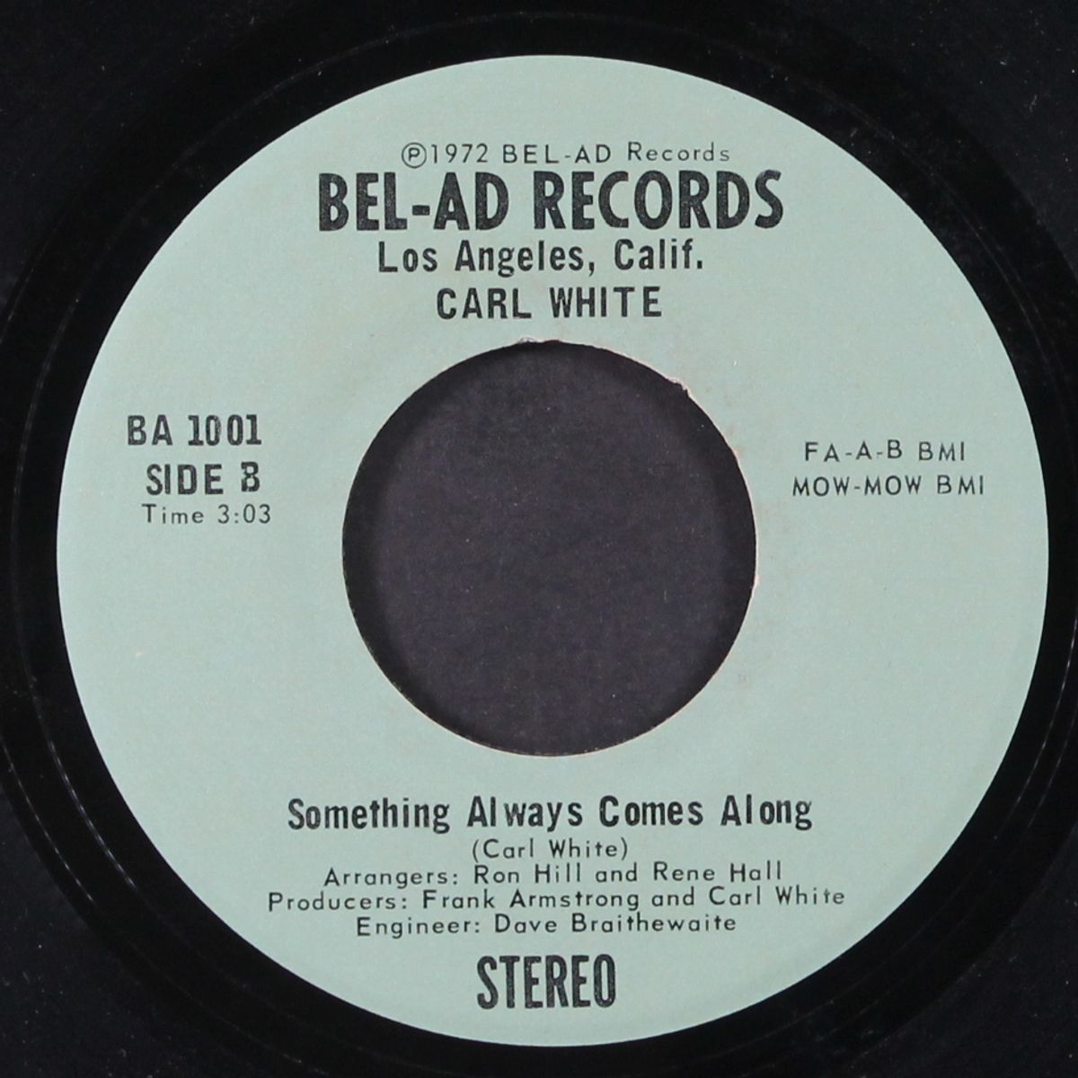 baby, that's a no no / something always comes along by CARL WHITE