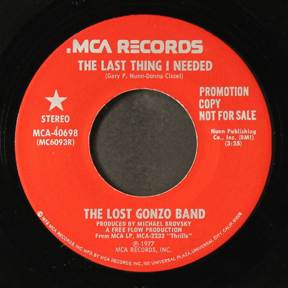 the last thing i needed / same by LOST GONZO BAND