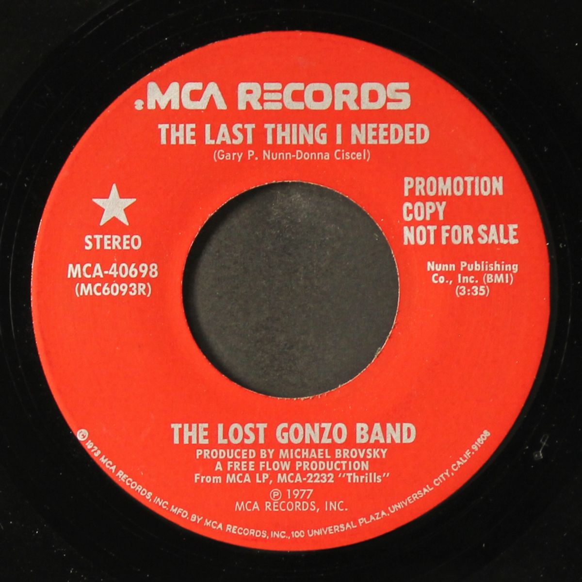 the last thing i needed / same by LOST GONZO BAND