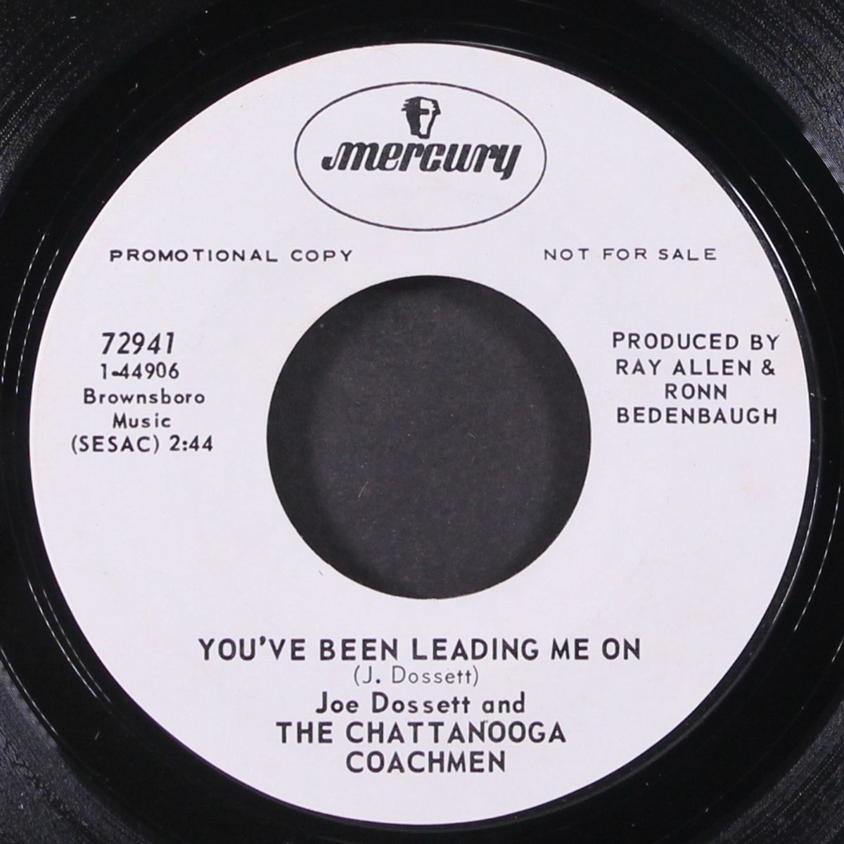 plastic saddle / you've been leading me on by JOE DOSSETT