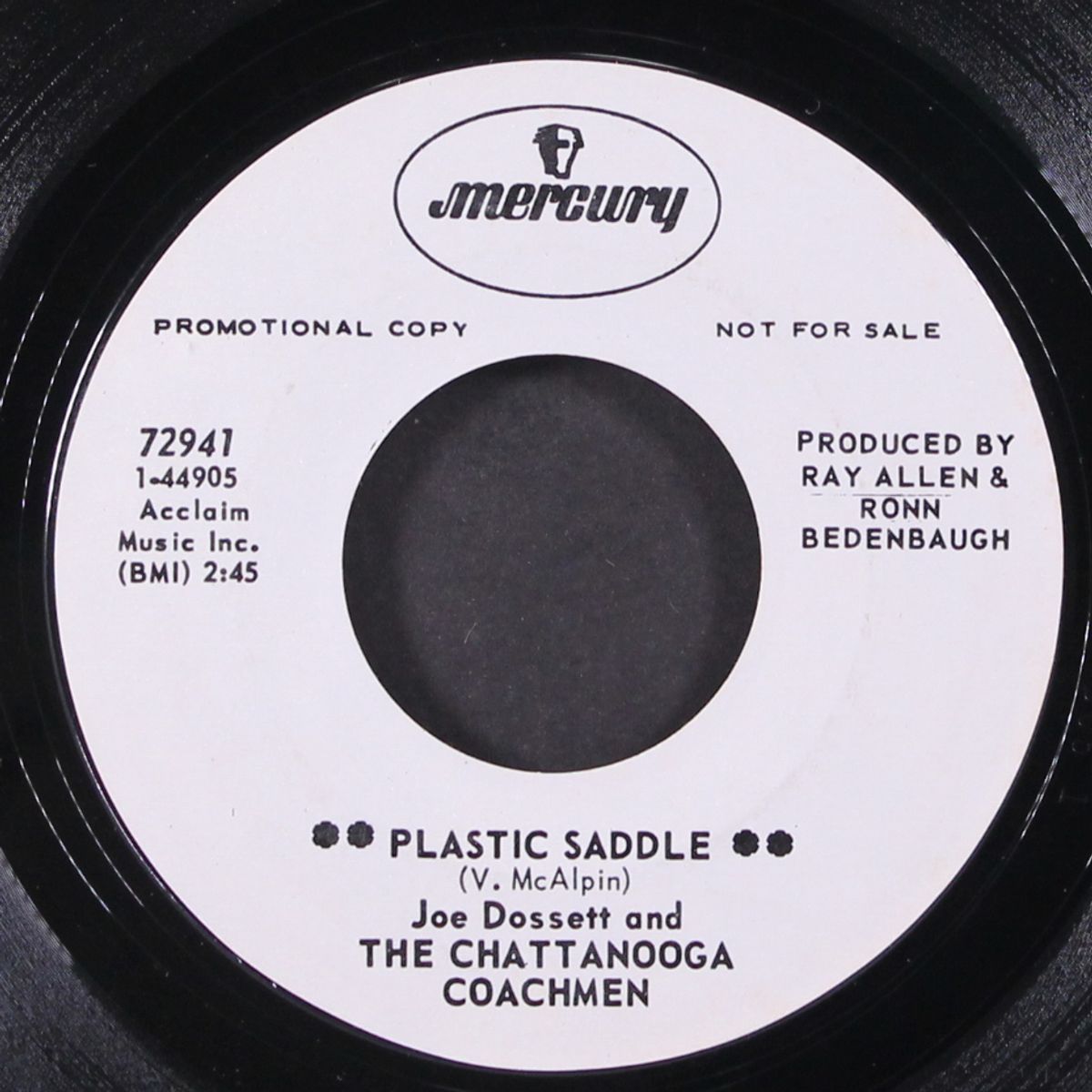 plastic saddle / you've been leading me on by JOE DOSSETT