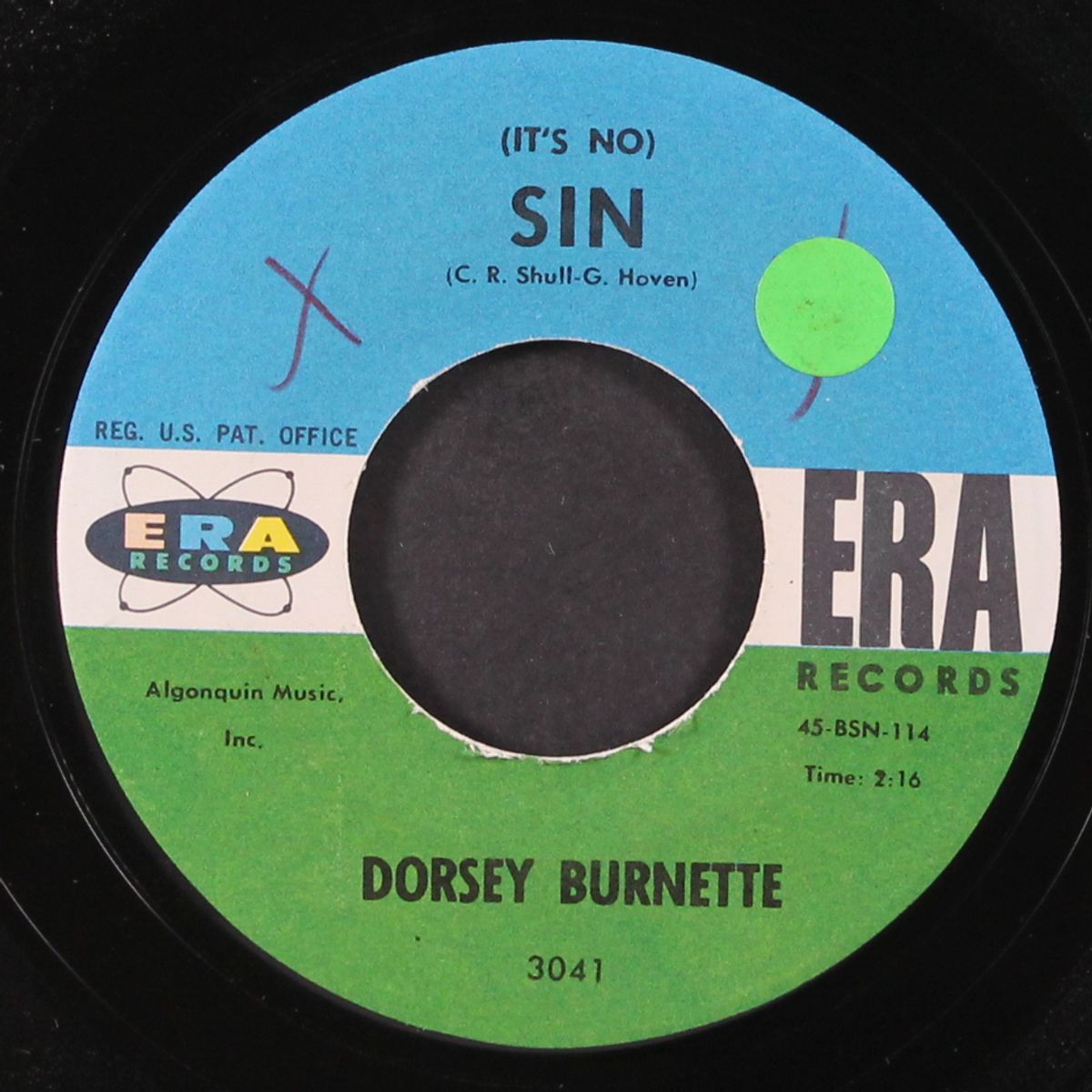 hard rock mine / (it's no) sin by DORSEY BURNETTE