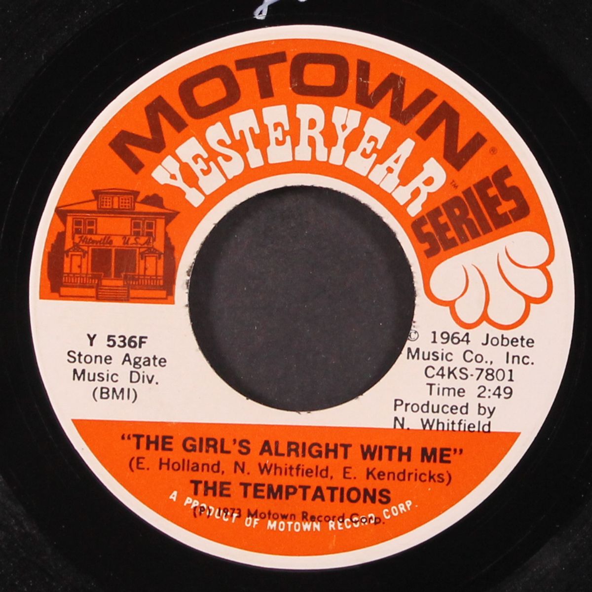 i'll be in trouble / the girl's alright with me by TEMPTATIONS