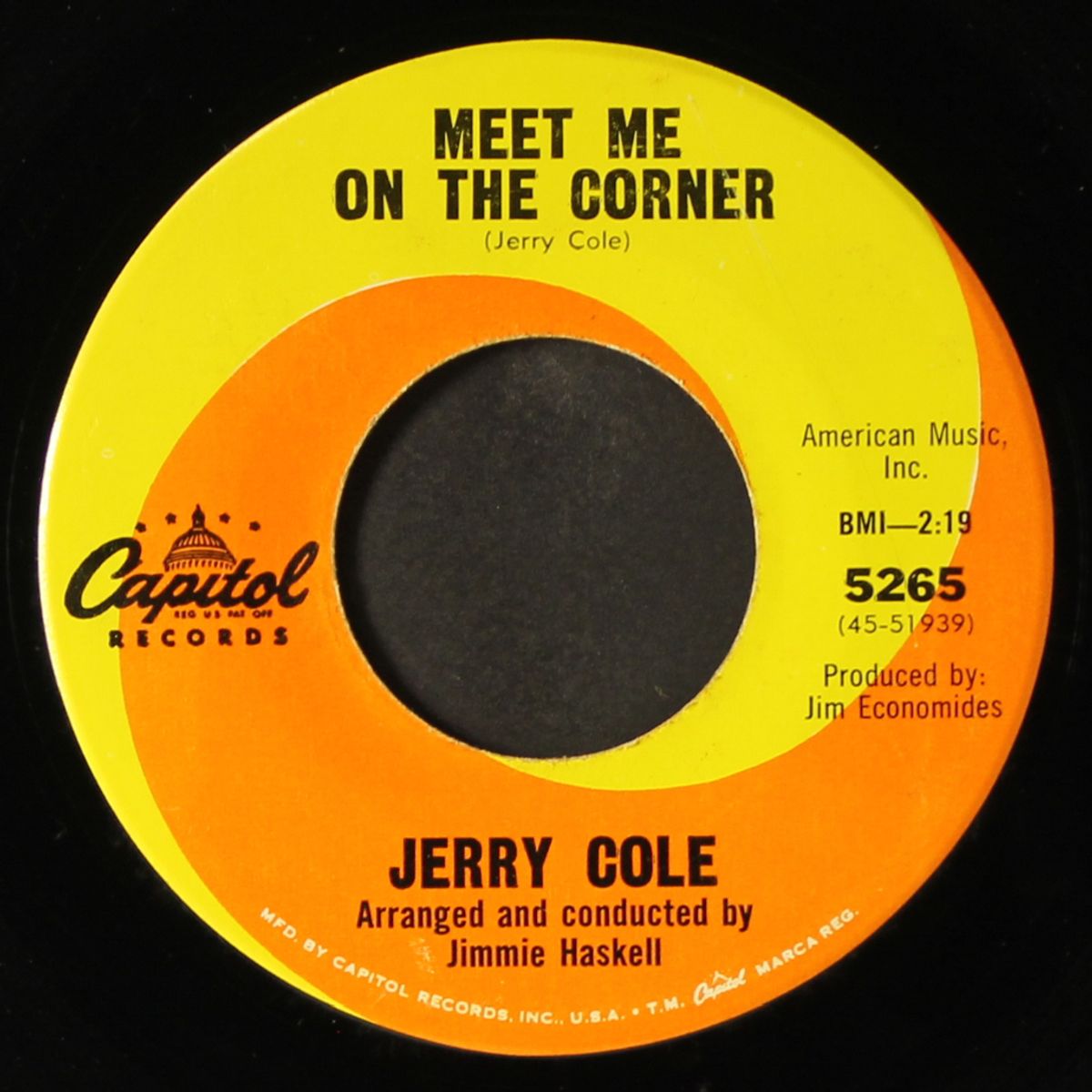 meet me on the corner by JERRY COLE