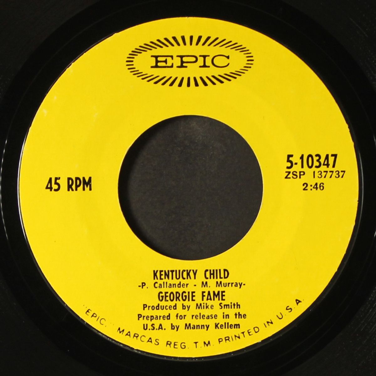 kentucky child / hideaway by GEORGIE FAME