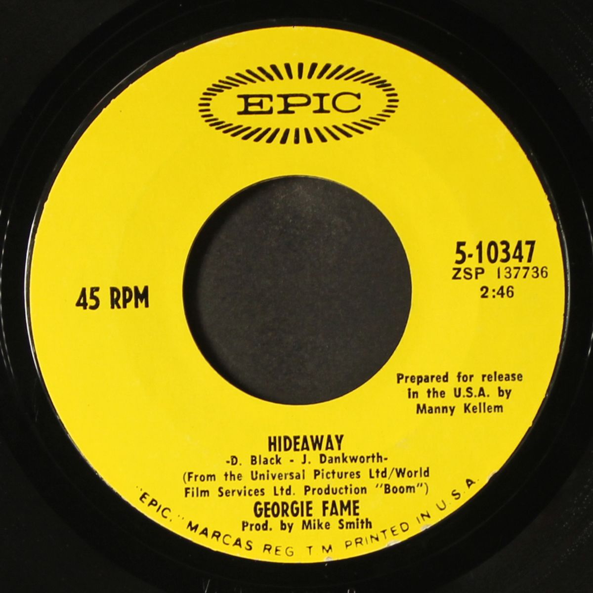 kentucky child / hideaway by GEORGIE FAME
