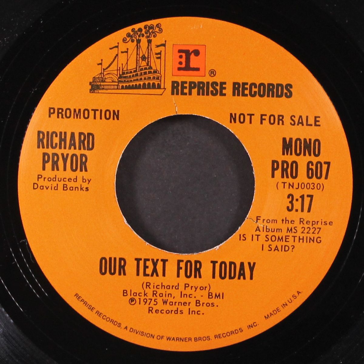 our text for today / mono by RICHARD PRYOR