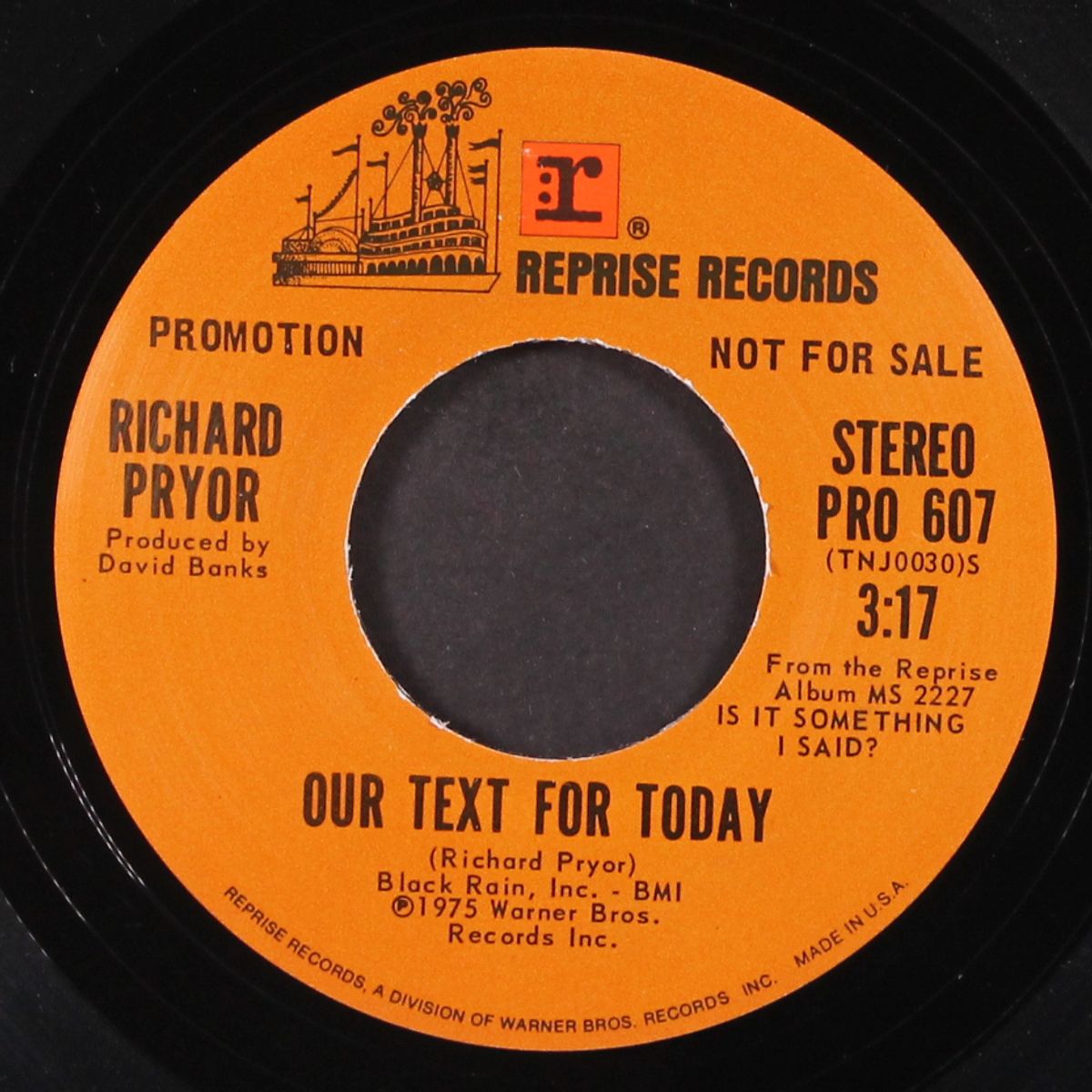 our text for today / mono by RICHARD PRYOR