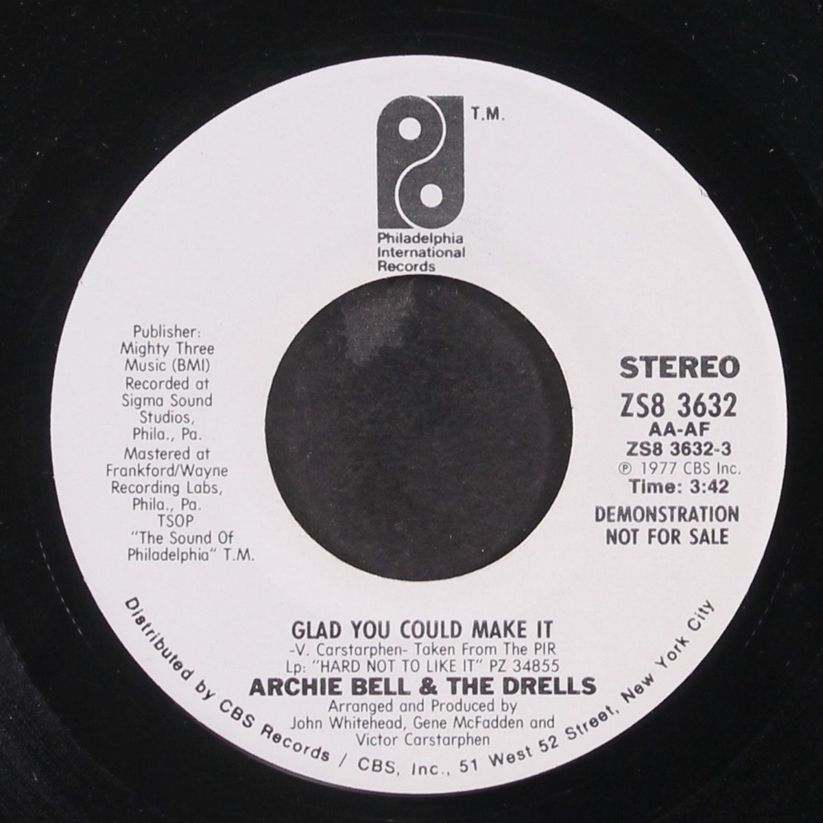 glad you could make it / mono by ARCHIE BELL & DRELLS