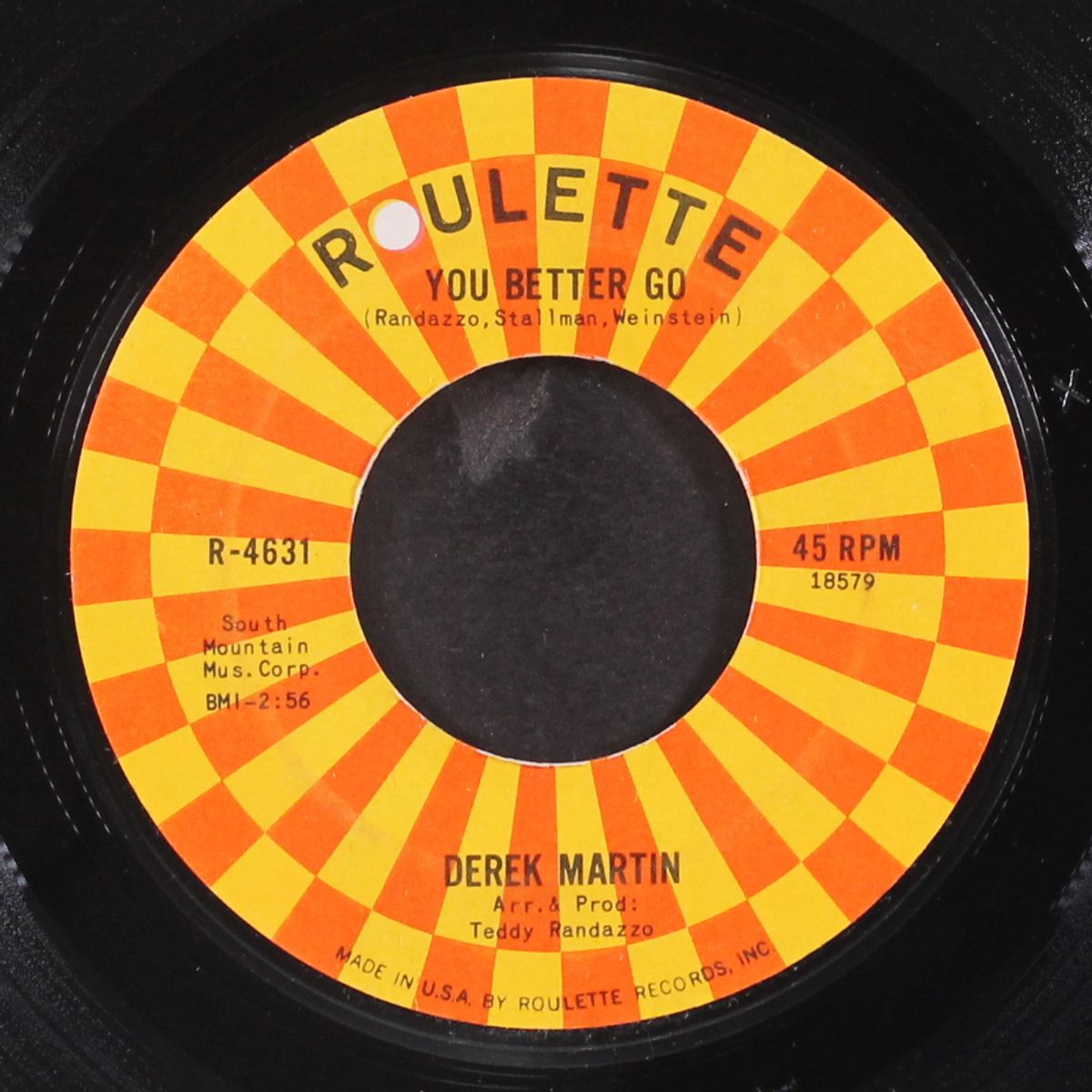 you better go / you know by DEREK MARTIN