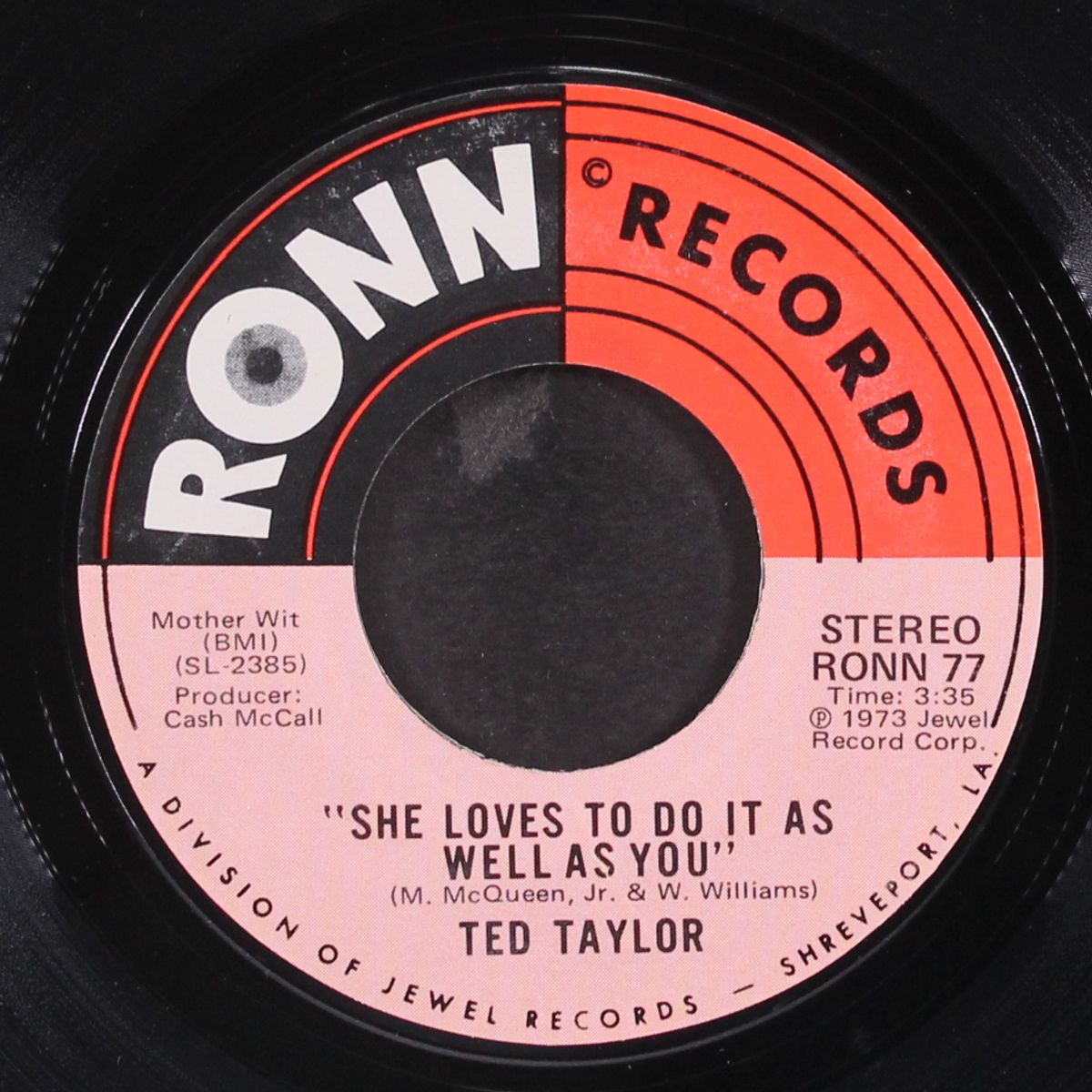 she loves to do it as well as you / ready for the heartbreak by TED TAYLOR
