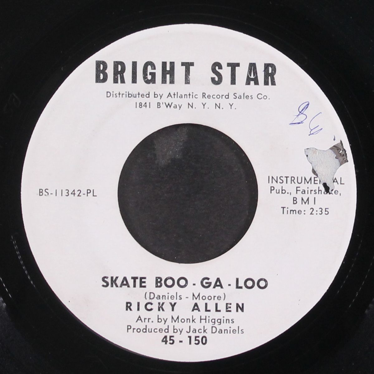 skate boo-ga-loo / it's a mess i tell you by RICKY ALLEN