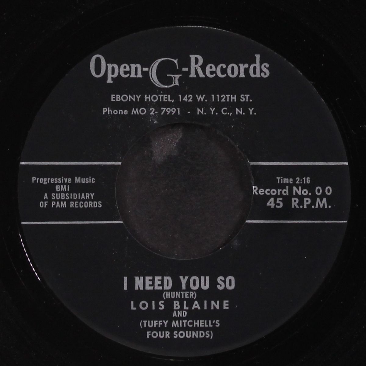 here am i / i need you so by LOIS BLAINE & FOUR SOUNDS