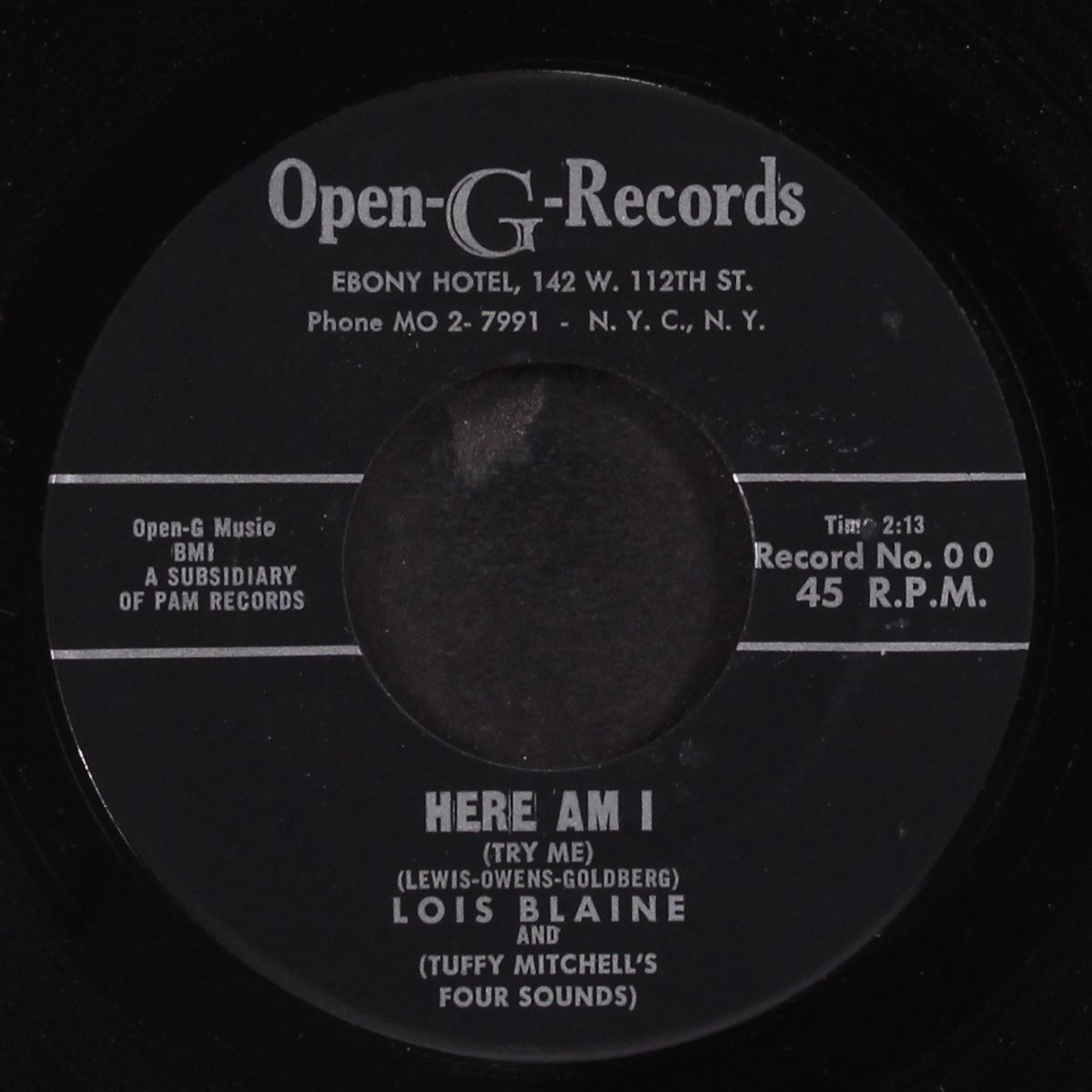 here am i / i need you so by LOIS BLAINE & FOUR SOUNDS