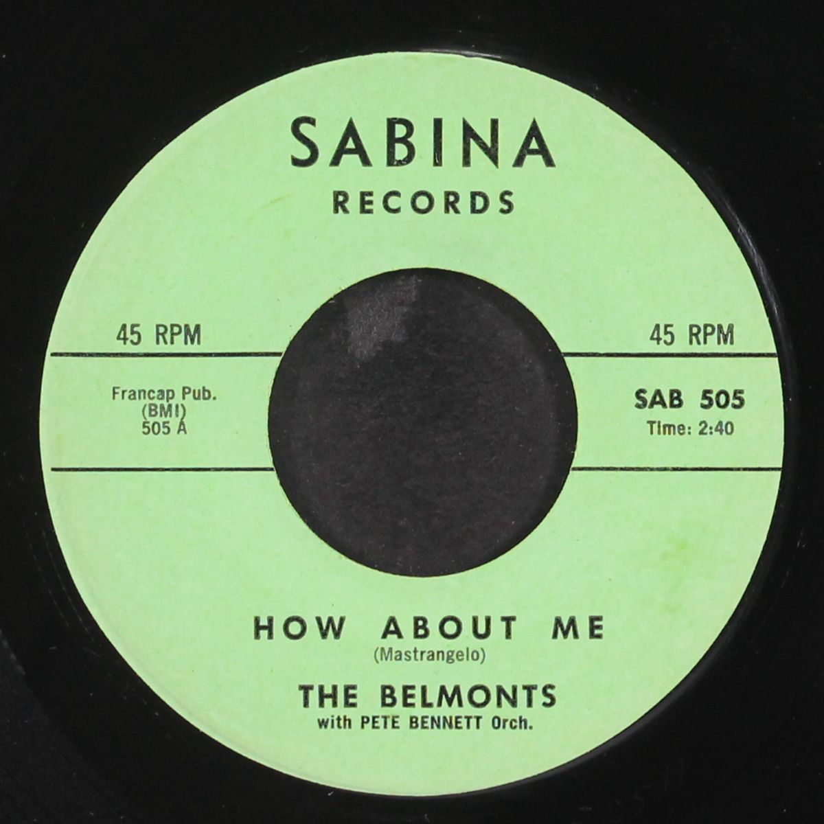come on little angel / how about me by BELMONTS