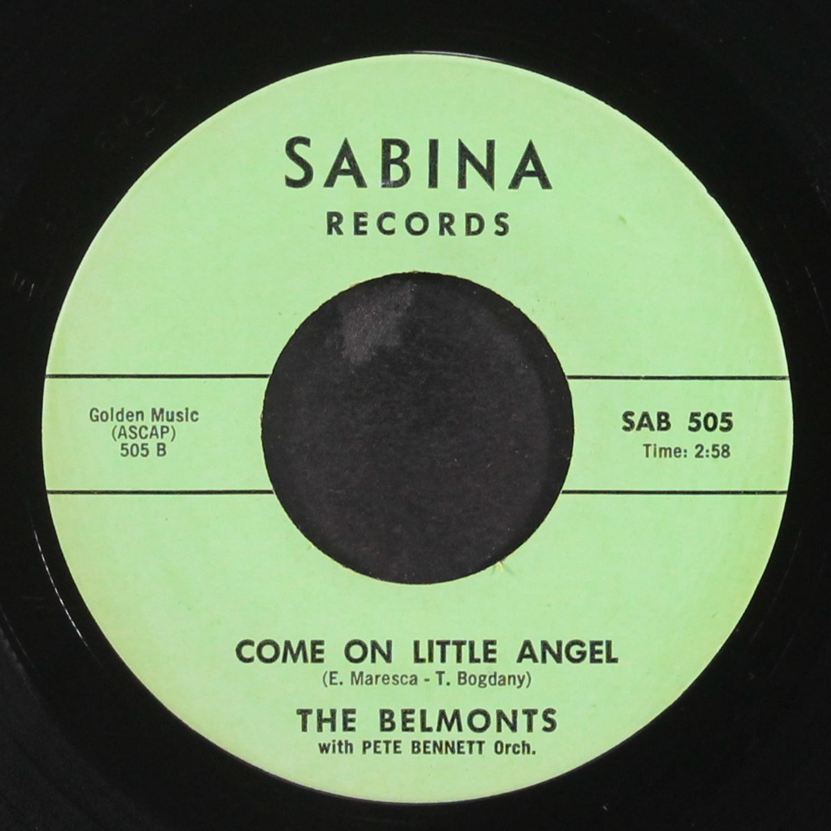 come on little angel / how about me by BELMONTS