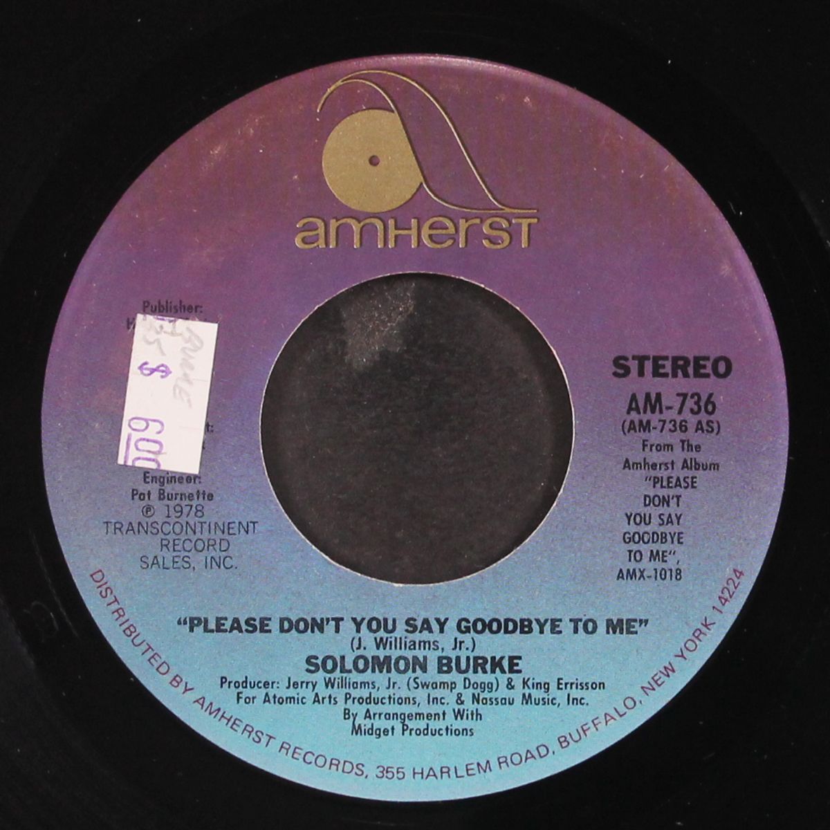 please don't say goodbye to me / see that girl by SOLOMON BURKE