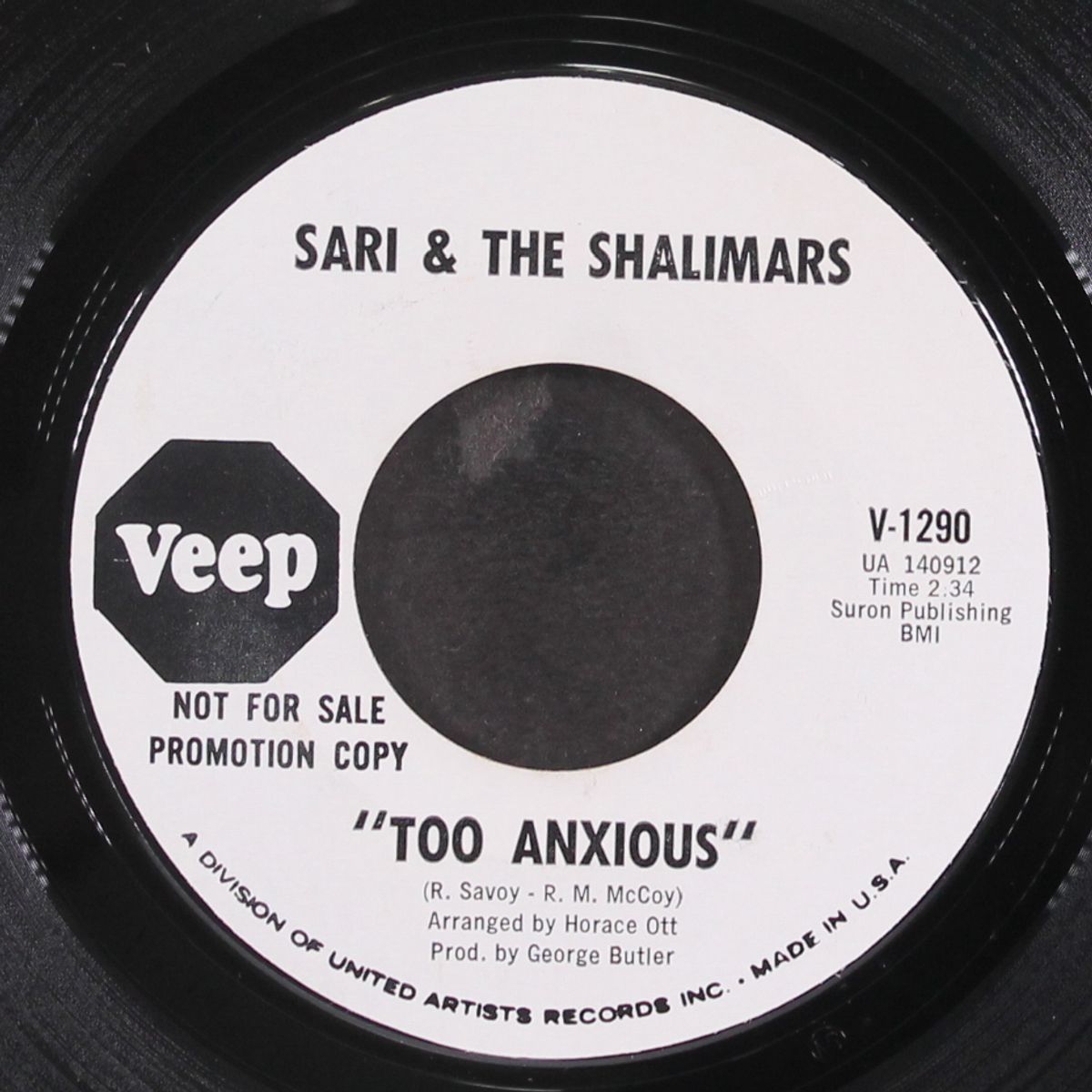 no reason to doubt my love / too anxious by SARI & SHALIMARS