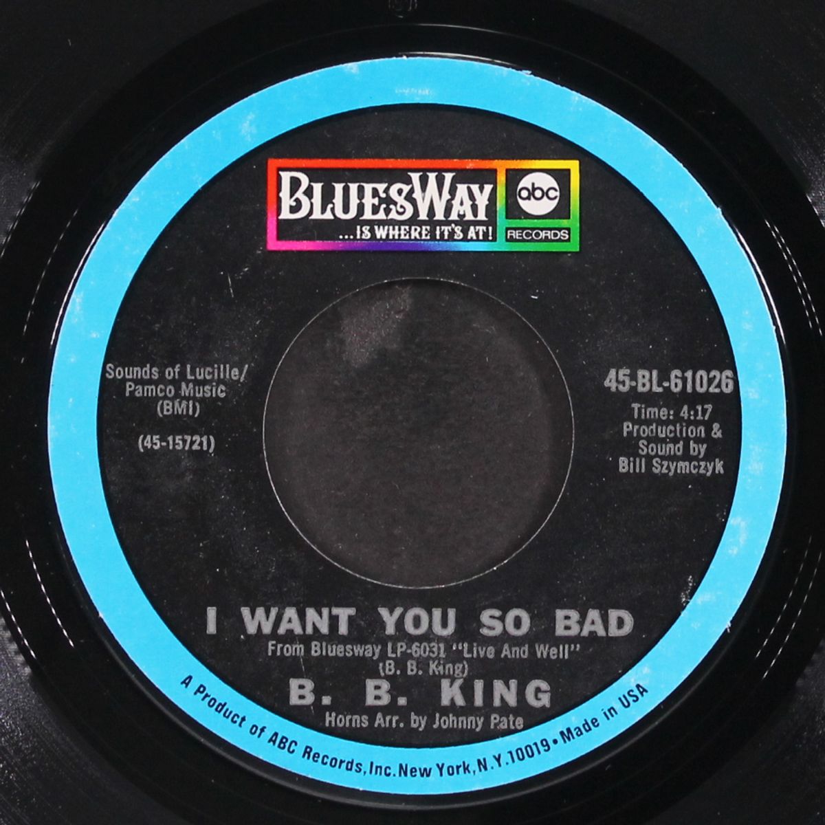 i want you so bad / get off my back woman by B.B. KING