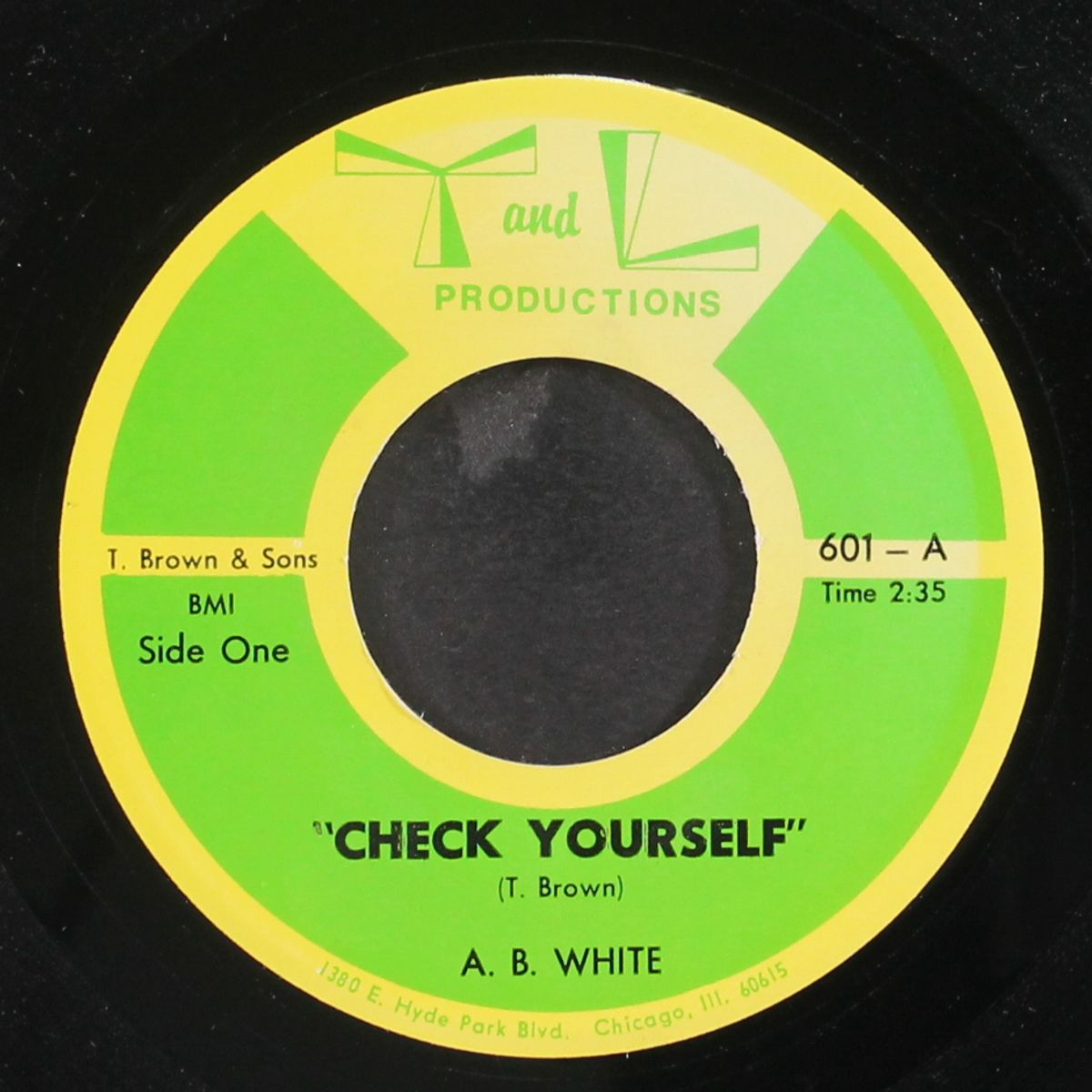 check yourself / don't love him like you love me by A.B. WHITE