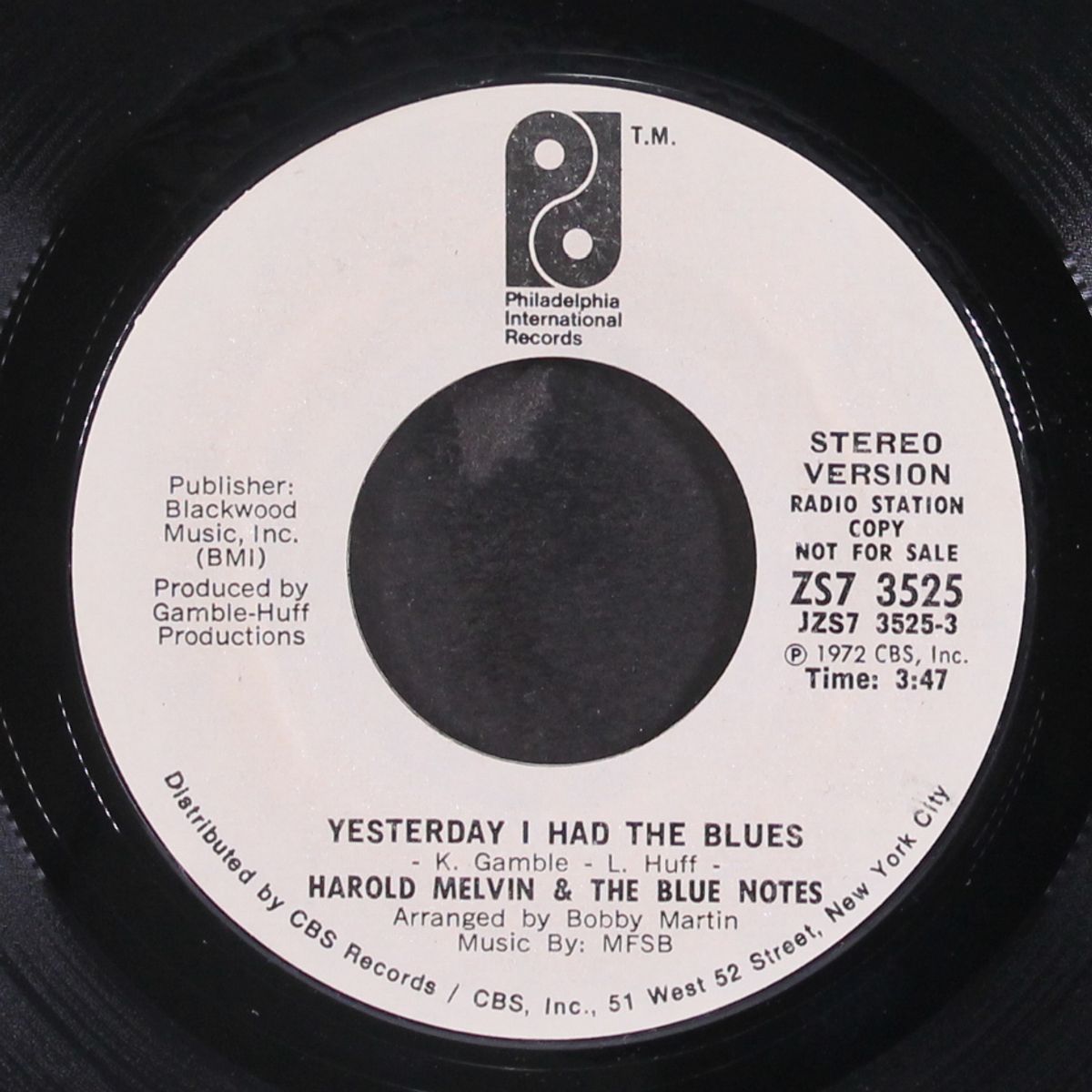 yesterday i had the blues / mono by HAROLD MELVIN & BLUE NOTES