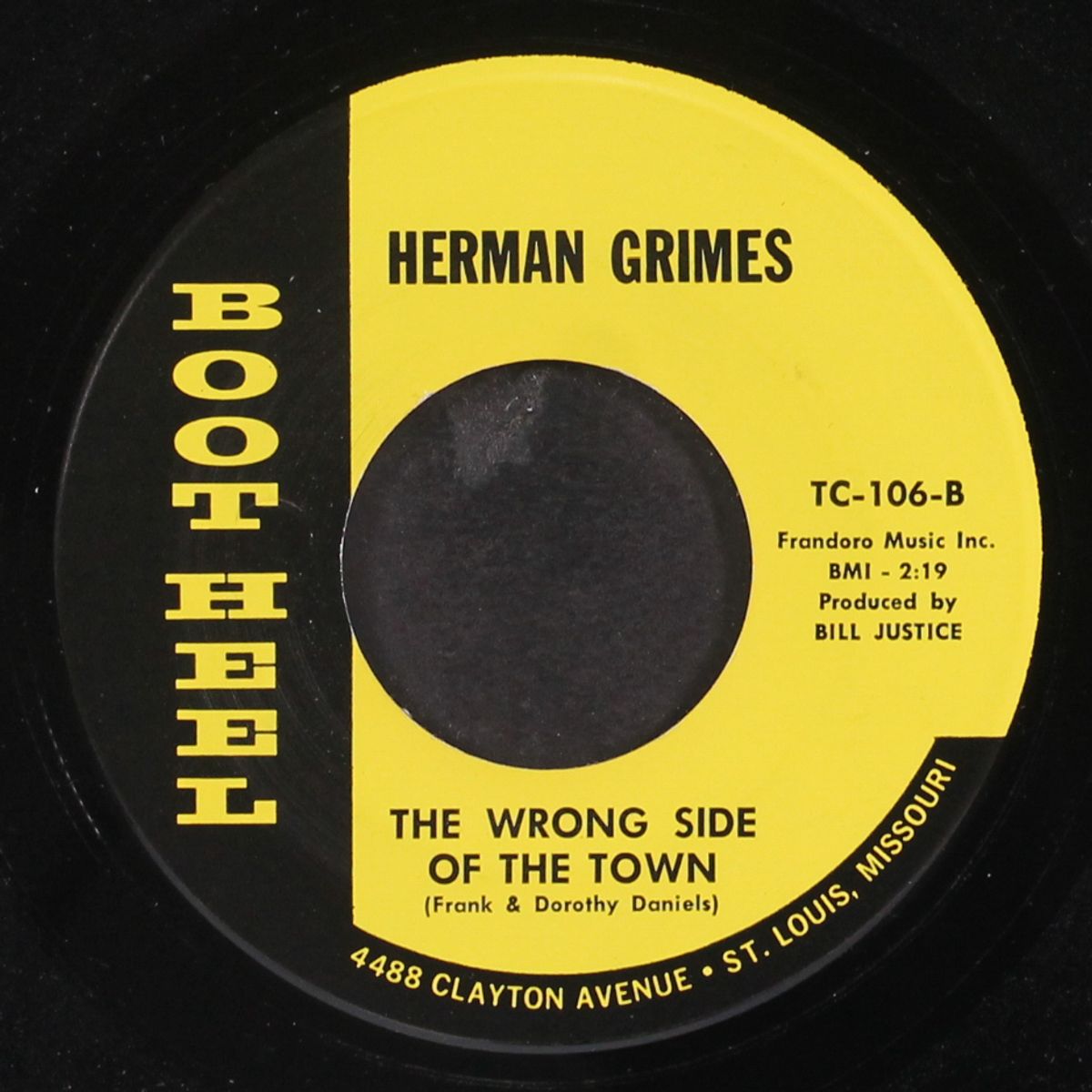 the wrong side of town / you can't take back kisses by HERMAN GRIMES